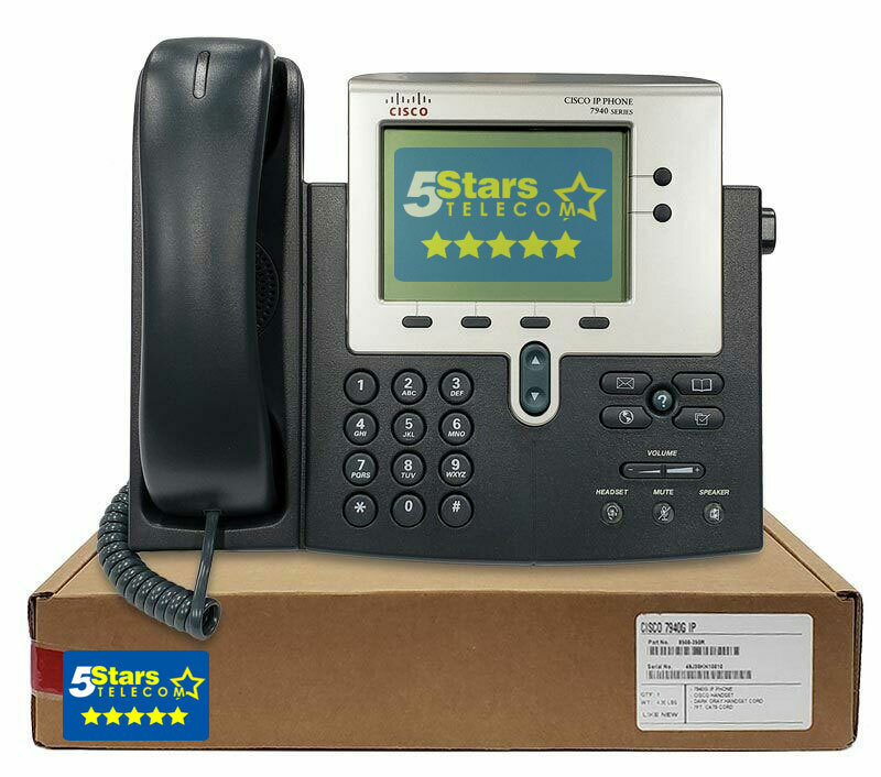 Cisco 7940G IP Phone (CP-7940G) Ref (Grade A), 1 Year Warranty