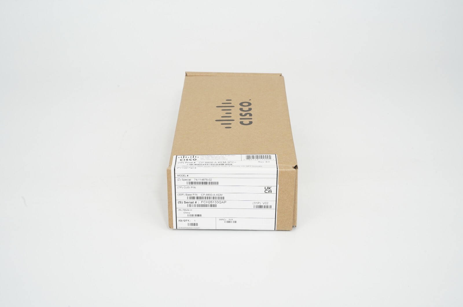 Cisco 8800 series KEM IP Key MPP Expansion Module CP-8800-A-KEM-3PC New