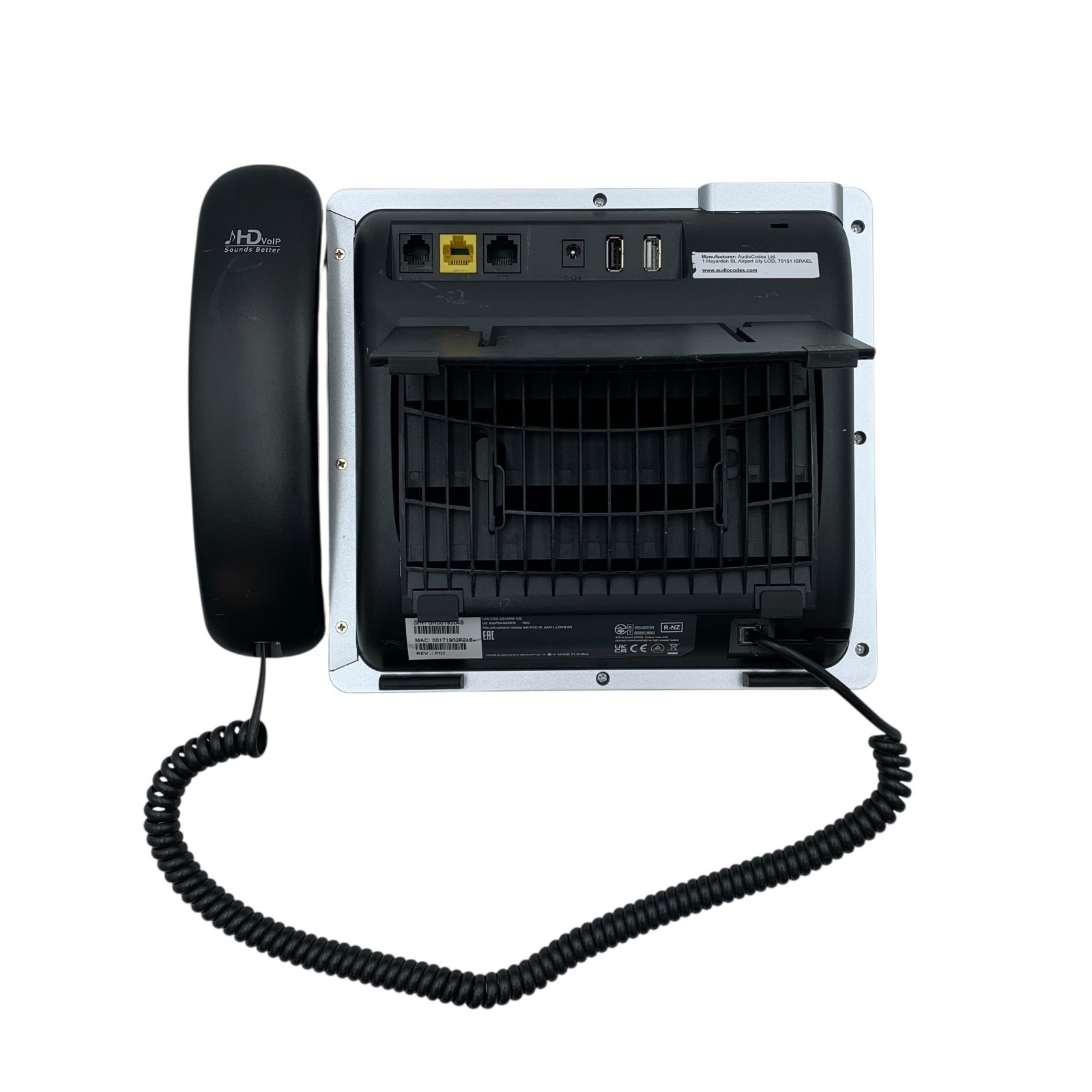 AudioCodes C455HD GGWV00743 Teams Edition Corded Telephone Black