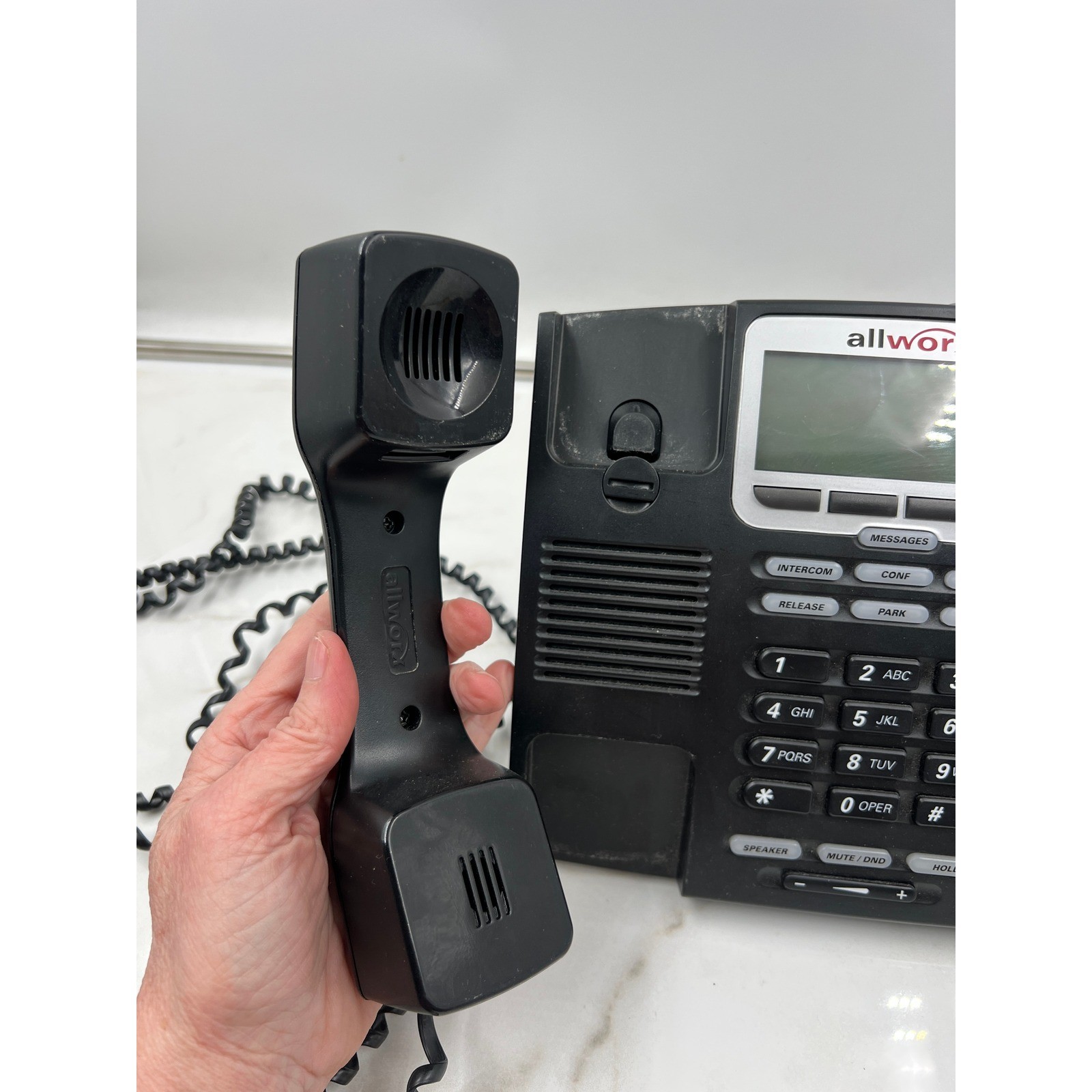 Allworx Phone 9224 IP Dual Handset Business Office VoIP Telephones Lot of 2