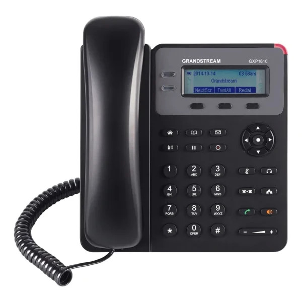 Grandstream GXP1610 IP Phone – Corded Wall Mountable – Black