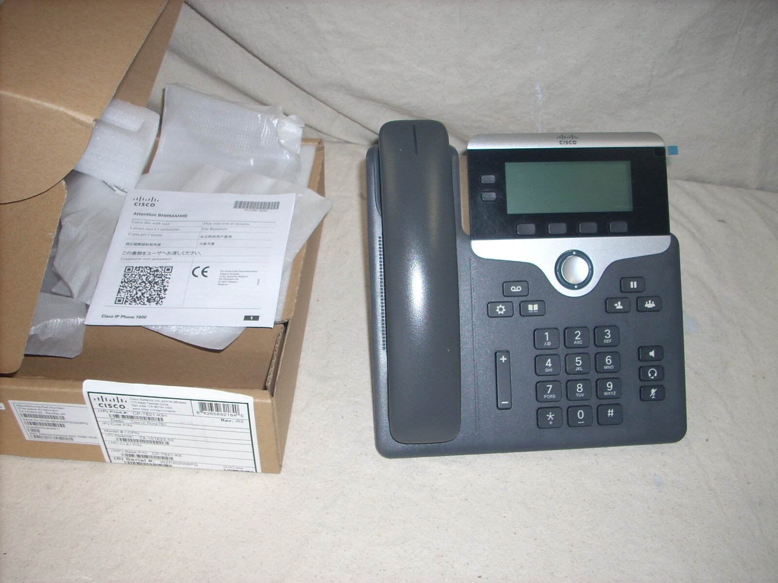 5 CISCO CP-7821 VOIP Phones in original boxes