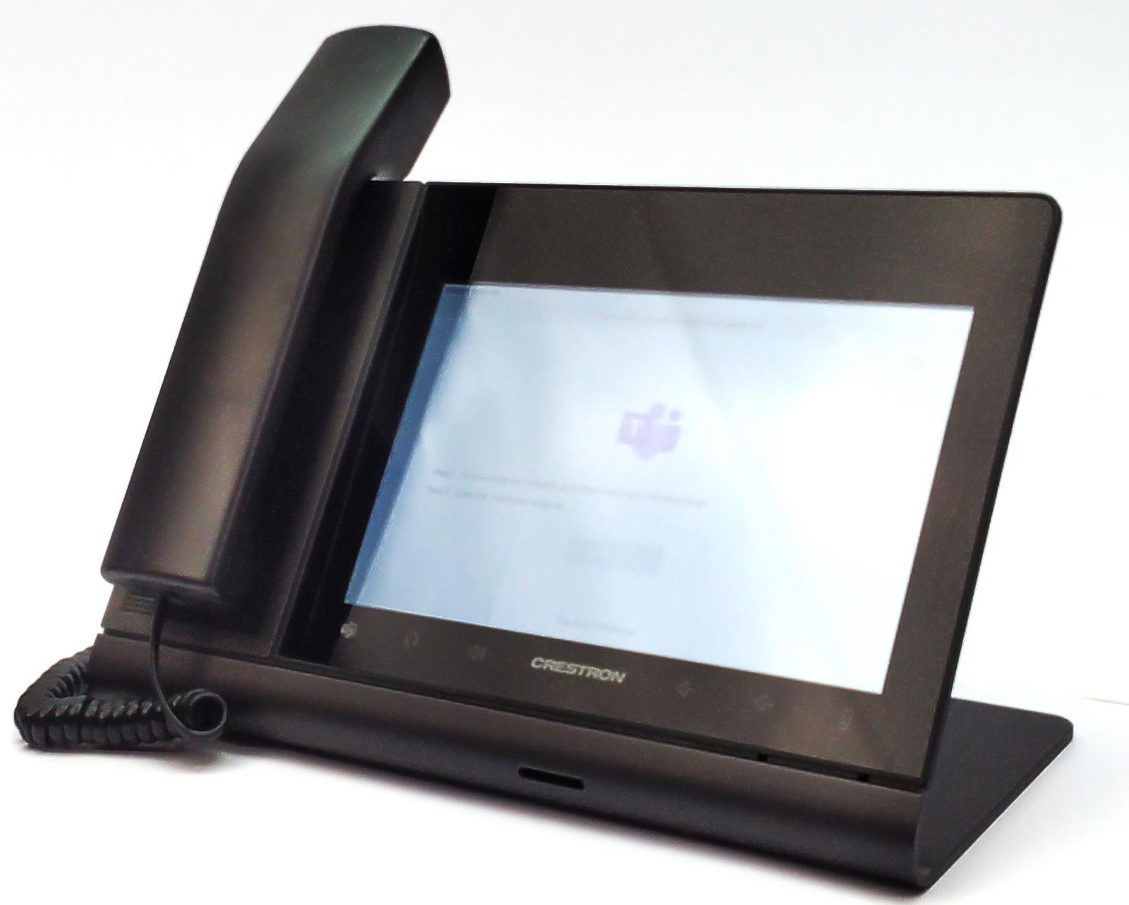 Crestron Flex 8″ Audio Desk Phone with Handset for Microsoft Teams UC-P8-T-HS