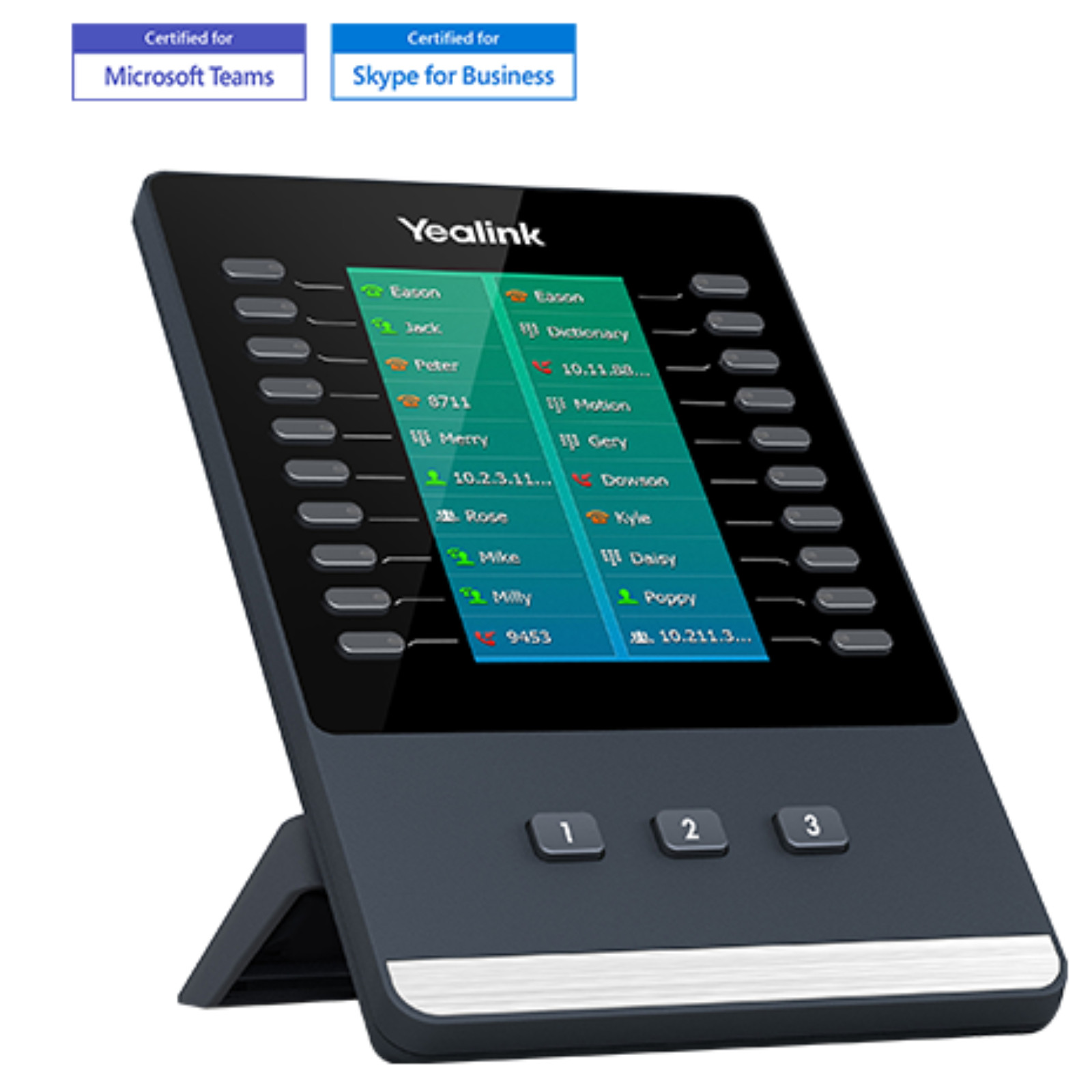 Yealink EXP50 Color-Screen Key Expansion Module T53 T54 T56 T57 T58 VoIP Phone