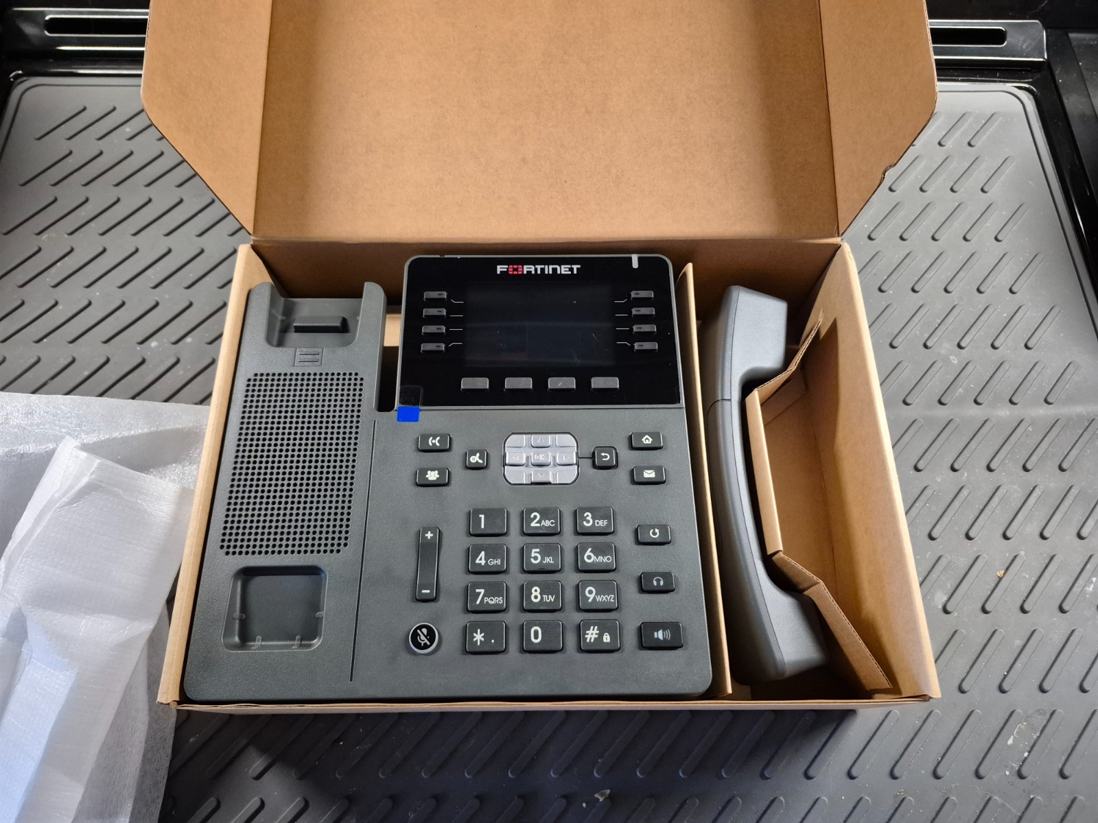 15 Brand New Fortinet FortiFone FON‑380 IP Business Phones – 3.5″ Display, VoIP