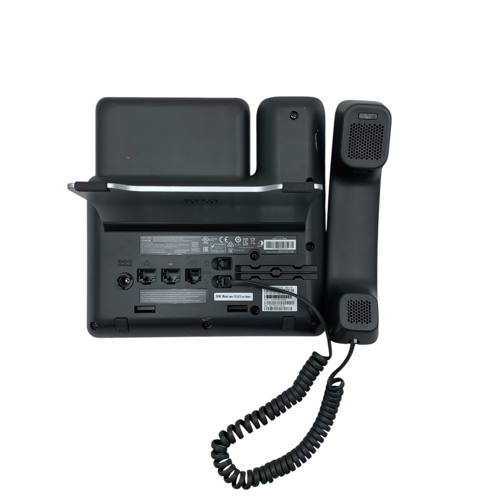 Lot of 10 – Cisco 7821 IP Phones – CP-7821-K9 w/ Handset + Stand