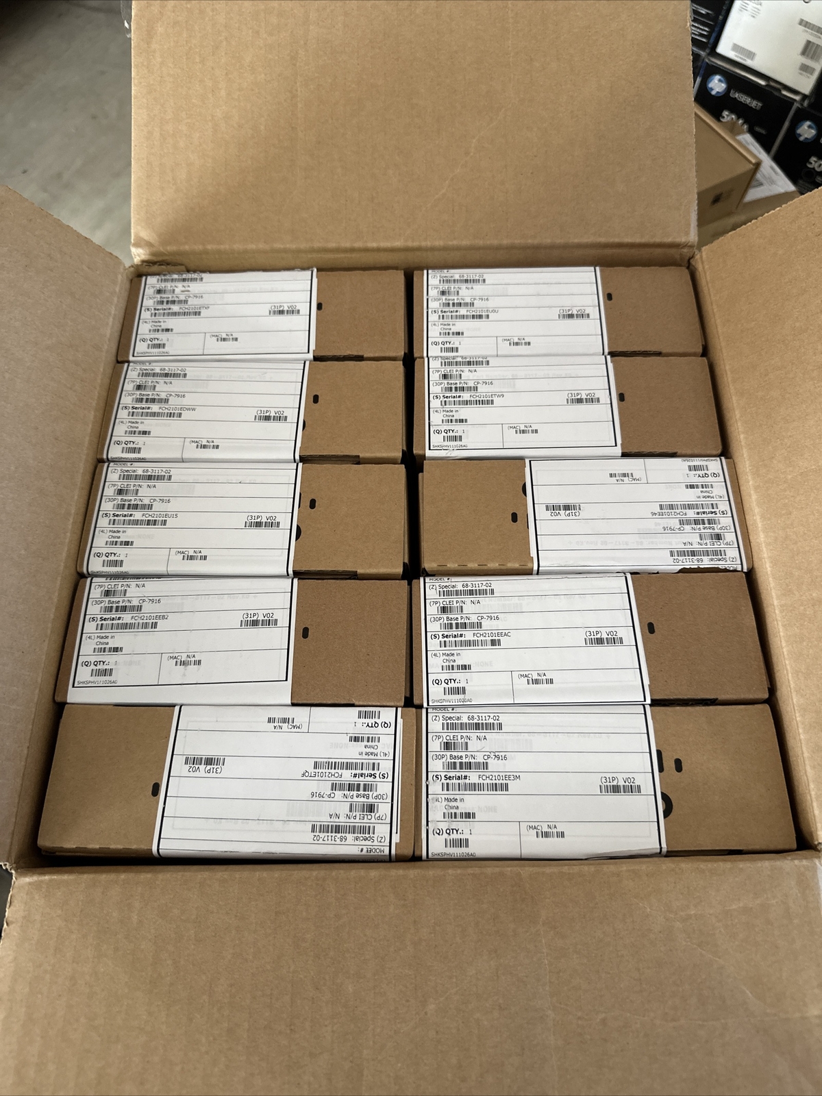 Lot Of 10 CISCO CP-7916 COLOR EXPANSION MODULE Works W/ 7962 7965 & 7975 Phones