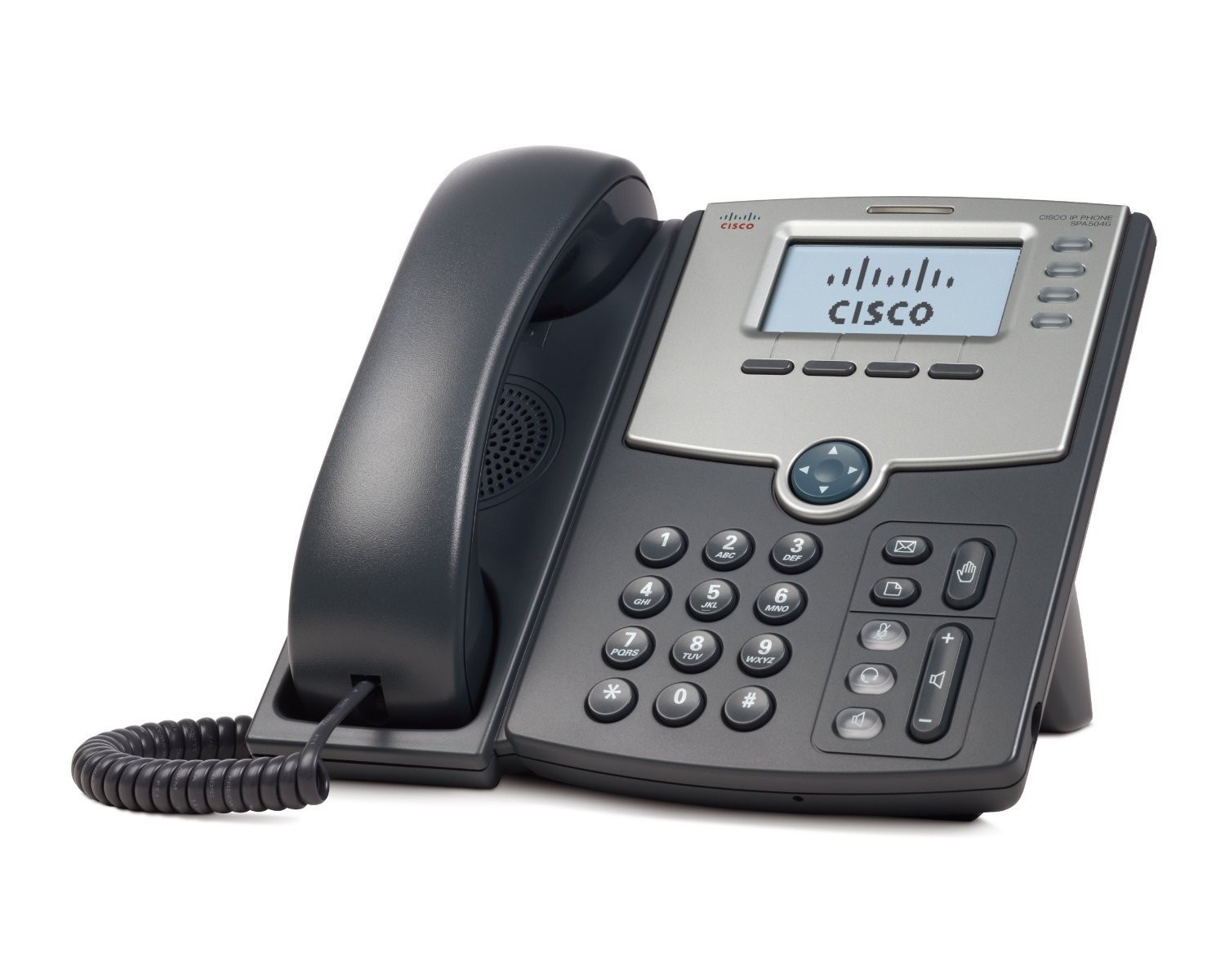 Cisco SPA 504G VoIP Phone Silver Dark Gray 4 Line IP Phone for Small Business