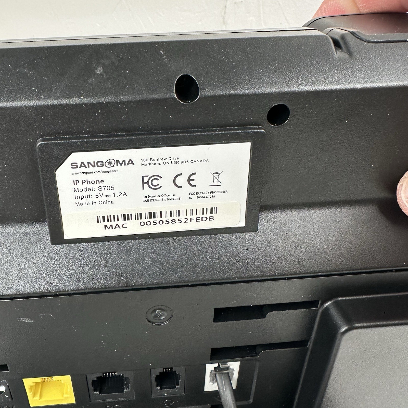 Sangoma S705 Gigabit IP Phone With Expansion Module EXP100 Works