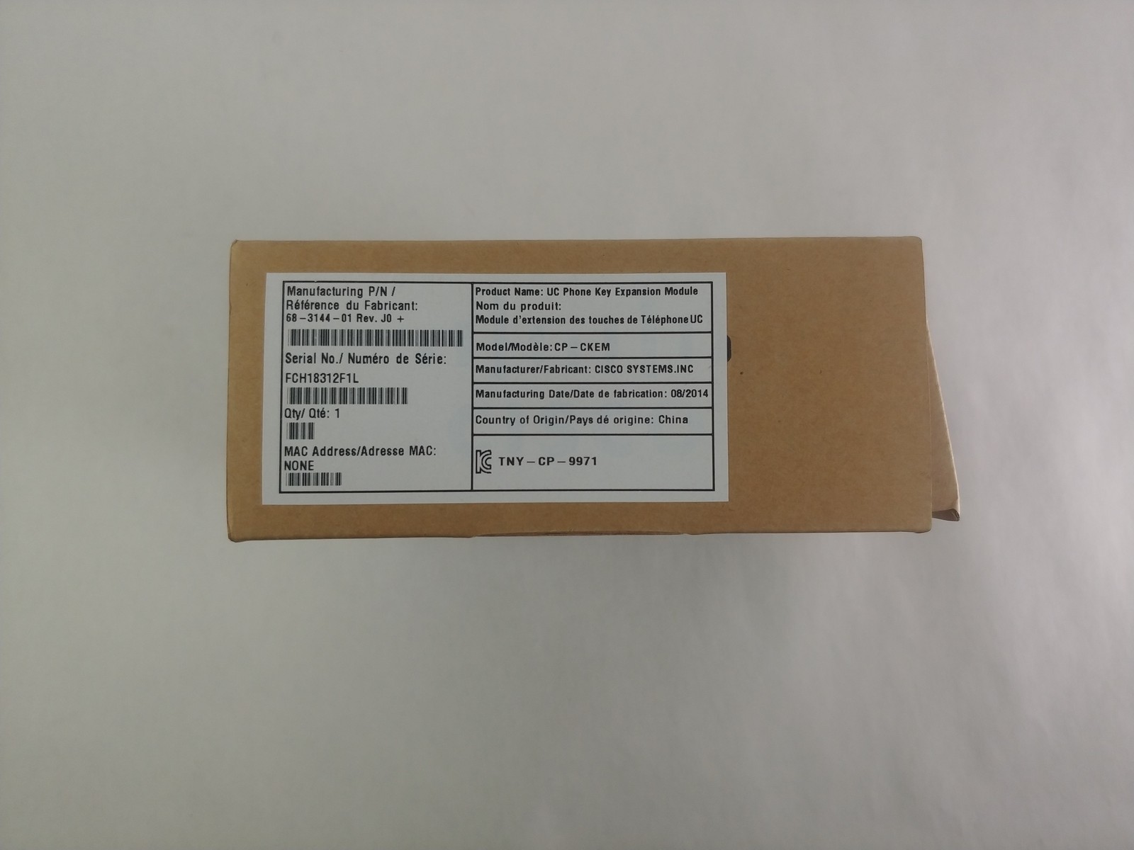 Lot of 5 New Cisco CP-CKEM UC Phone Key Expansion Module