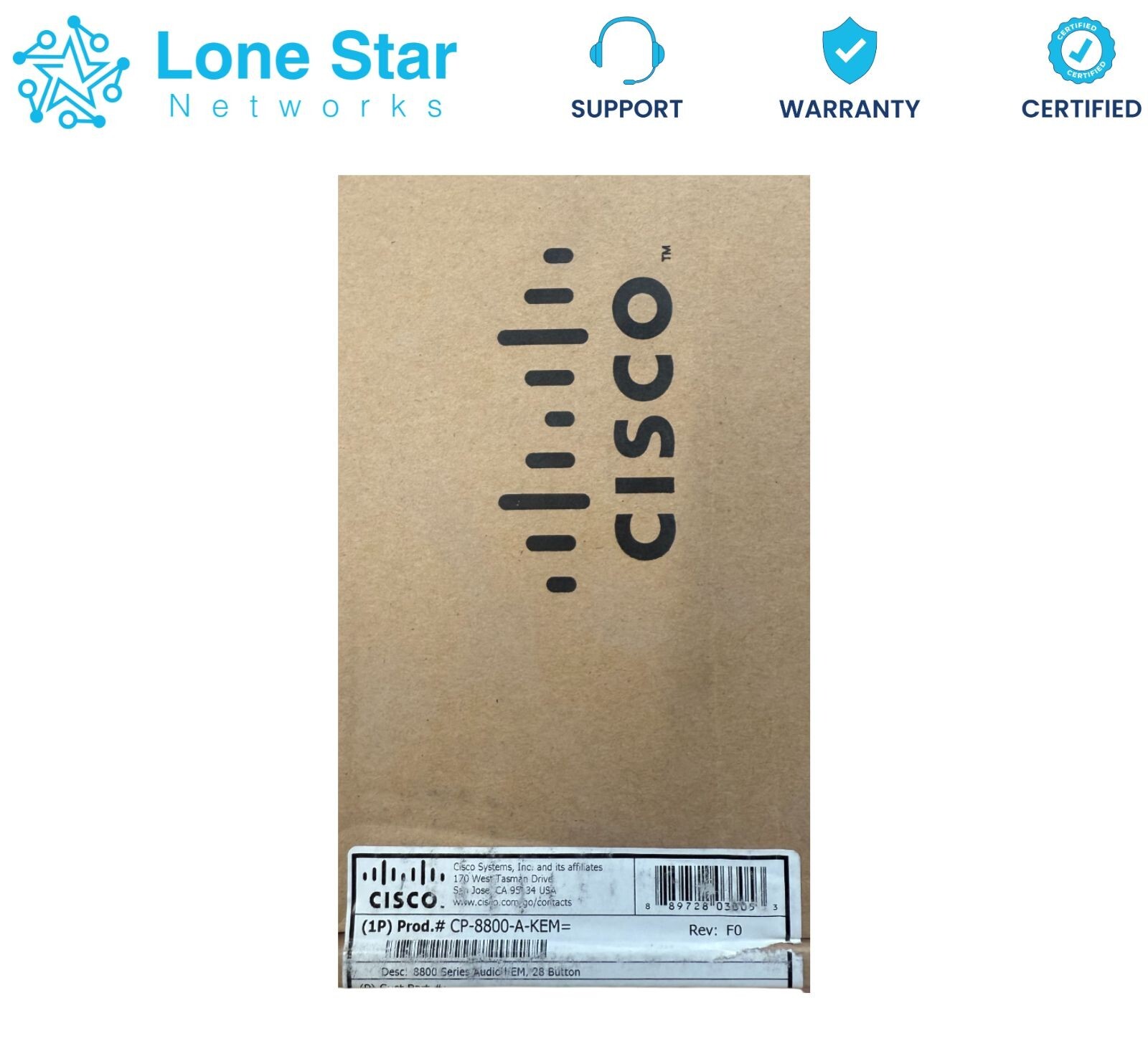 Cisco Cisco CP-8800-A-KEM= 8851/8861 Key Expansion Module-Lifetime Warranty