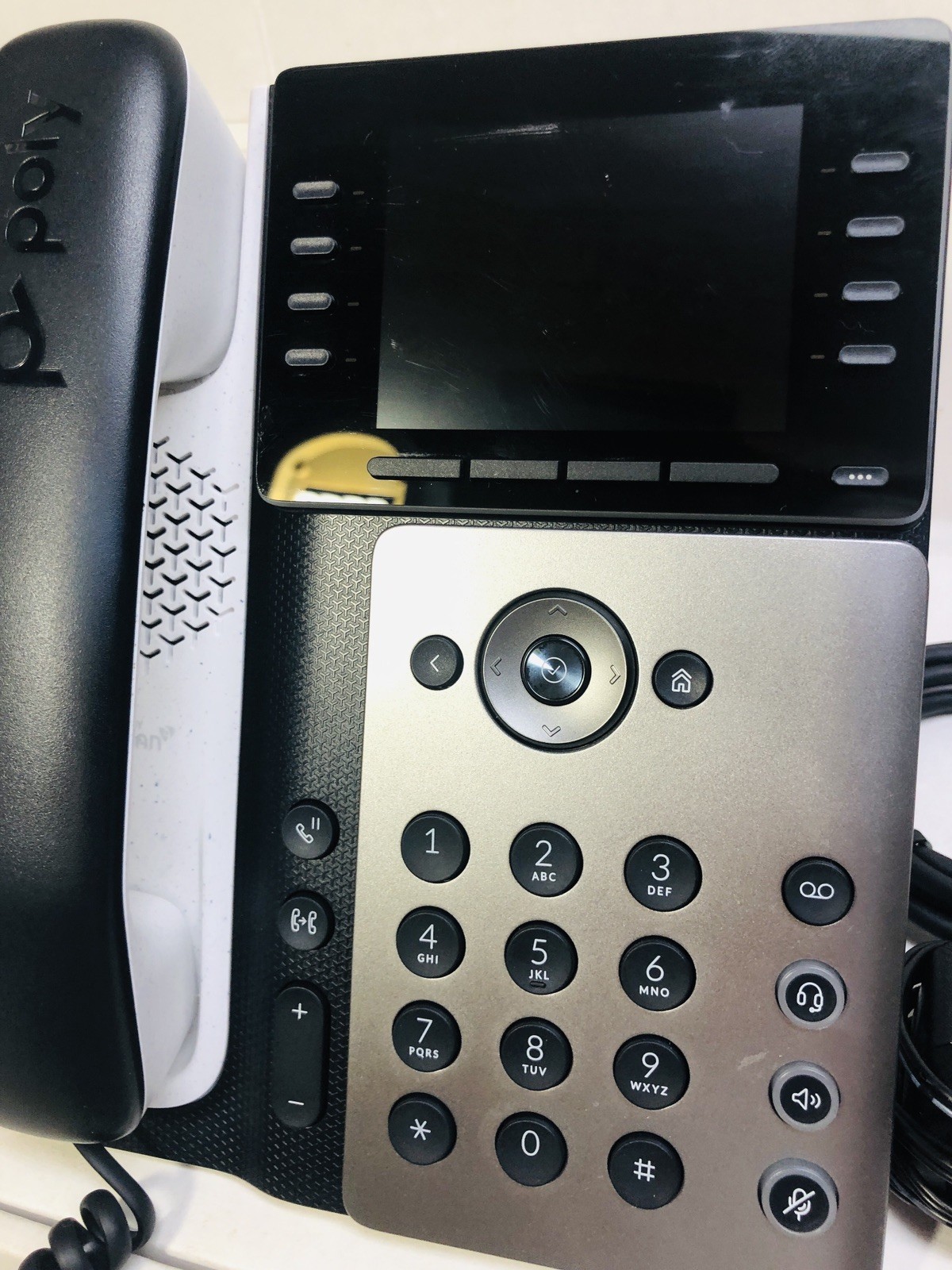 HP Poly Edge E350 IP Phone – 8-Line Keys, Wi-Fi 5, Bluetooth 5.0, Used