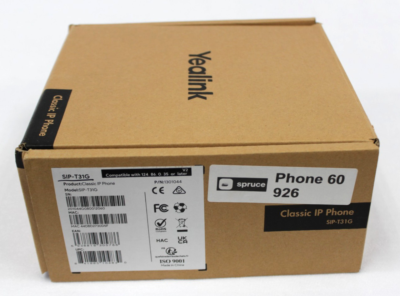 Yealink SIP-T31G Gigabit VoIP IP Phone PoE HD Voice RJ45 Business Phone