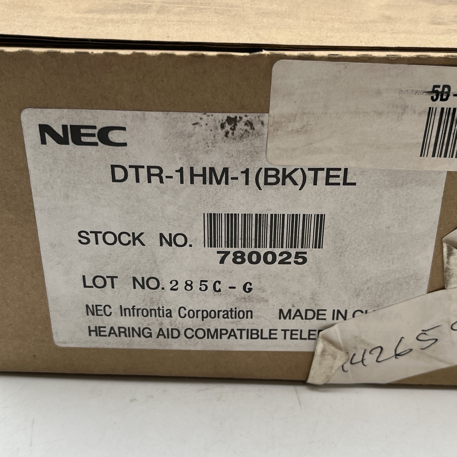 NEW!! NEC Black Single Line Office Telephone w/ Handset – DTR-1HM-1(Bk)TEL