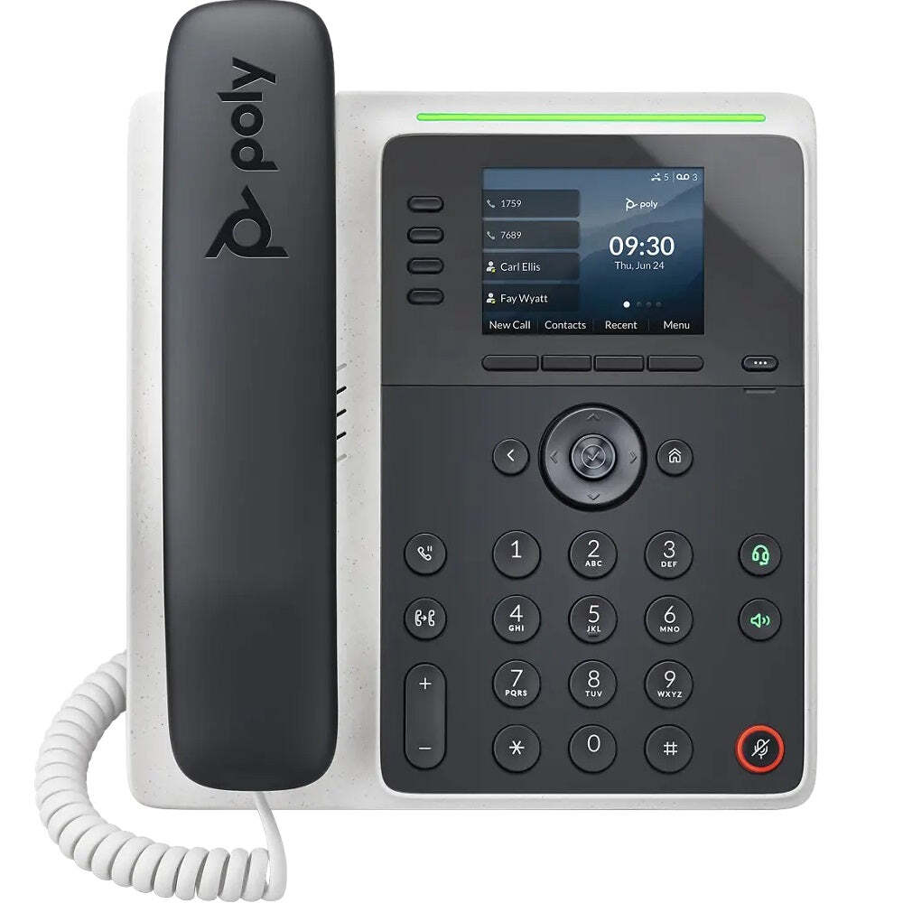 Poly Edge E220 IP Phone (2200-86990-025, 82M87AA) – New w/1-Year Warranty