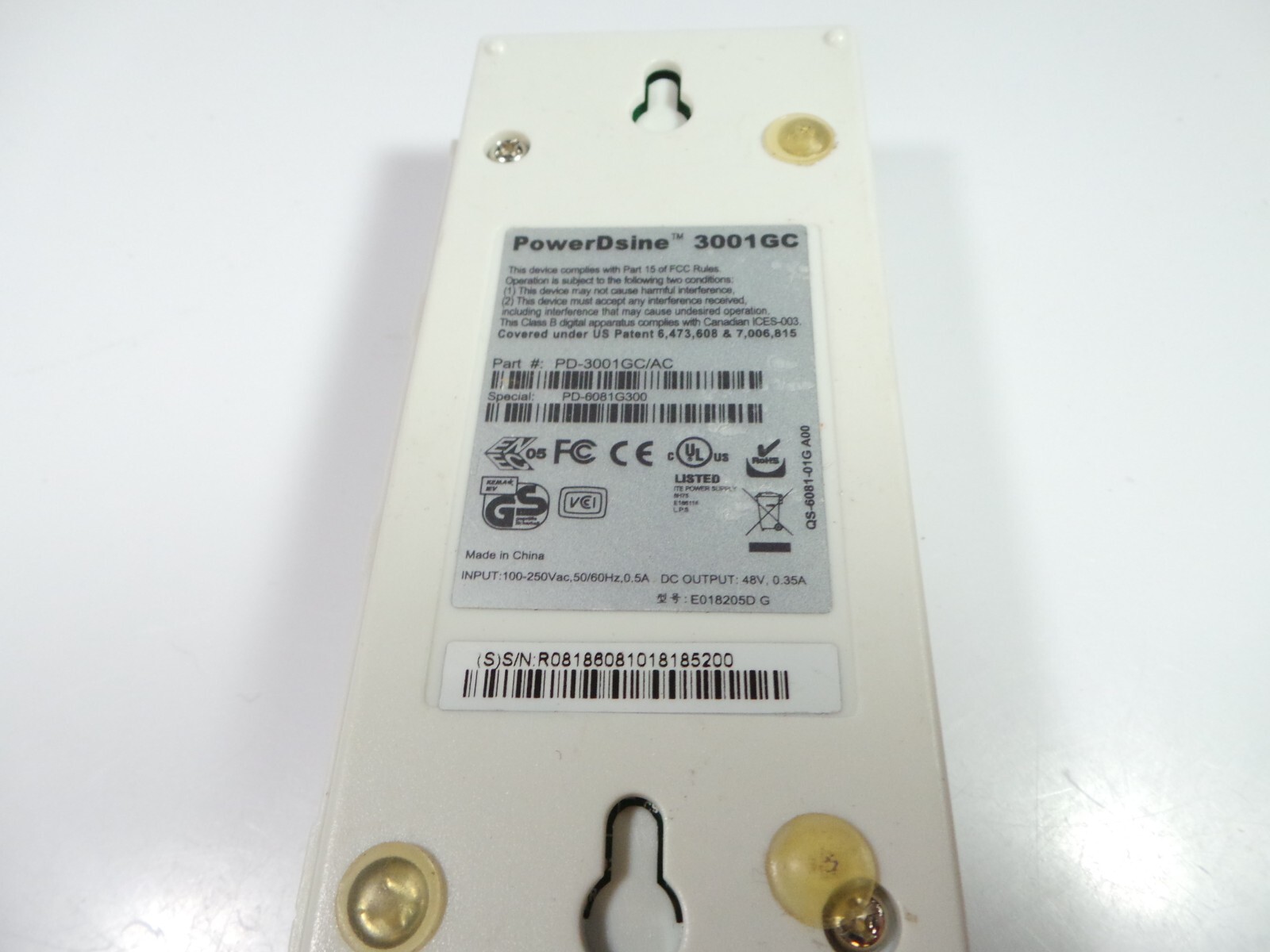 ShoreTel PowerDsine PD-3001GC Midspan Gigabit PoE Injector for VOIP Phones