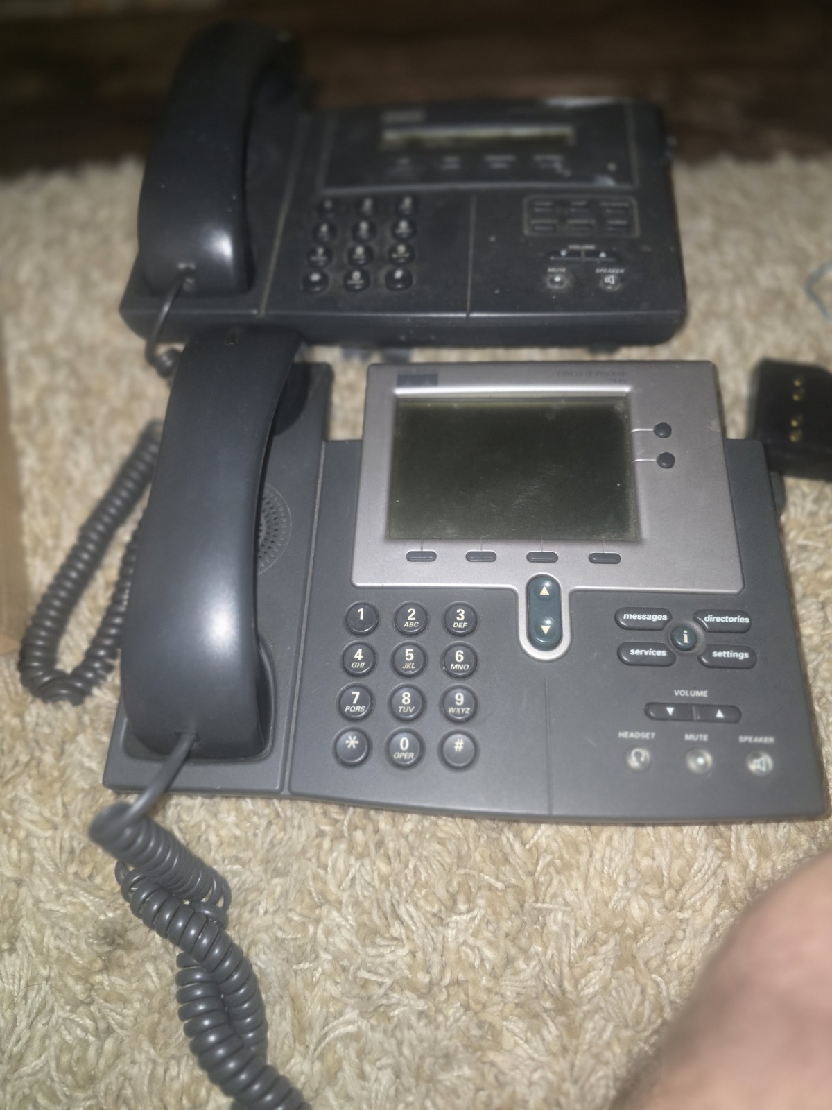 Cisco IP Phone Set with Display and Keypad. 7940 And 7910 With Wall Mount