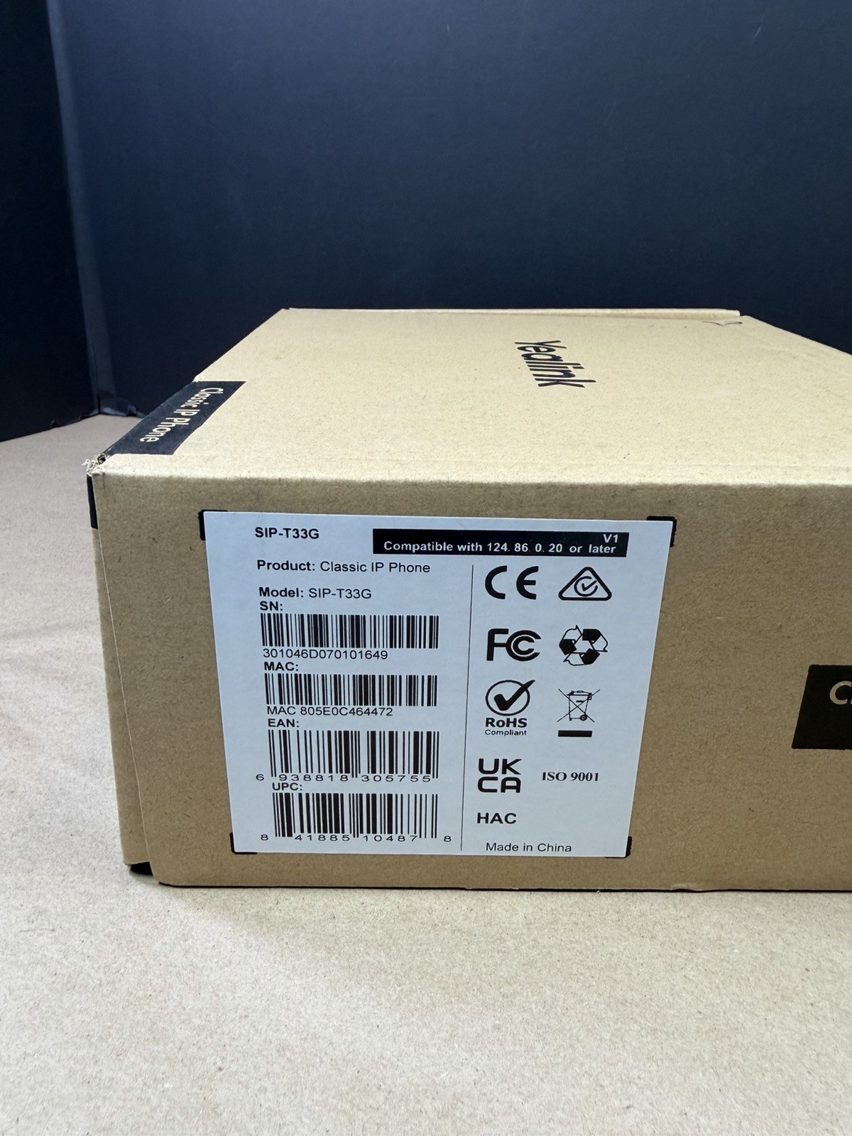 Yealink Classic Ip Phone SIP -T33P & & T33G Open Box Ships Fast!