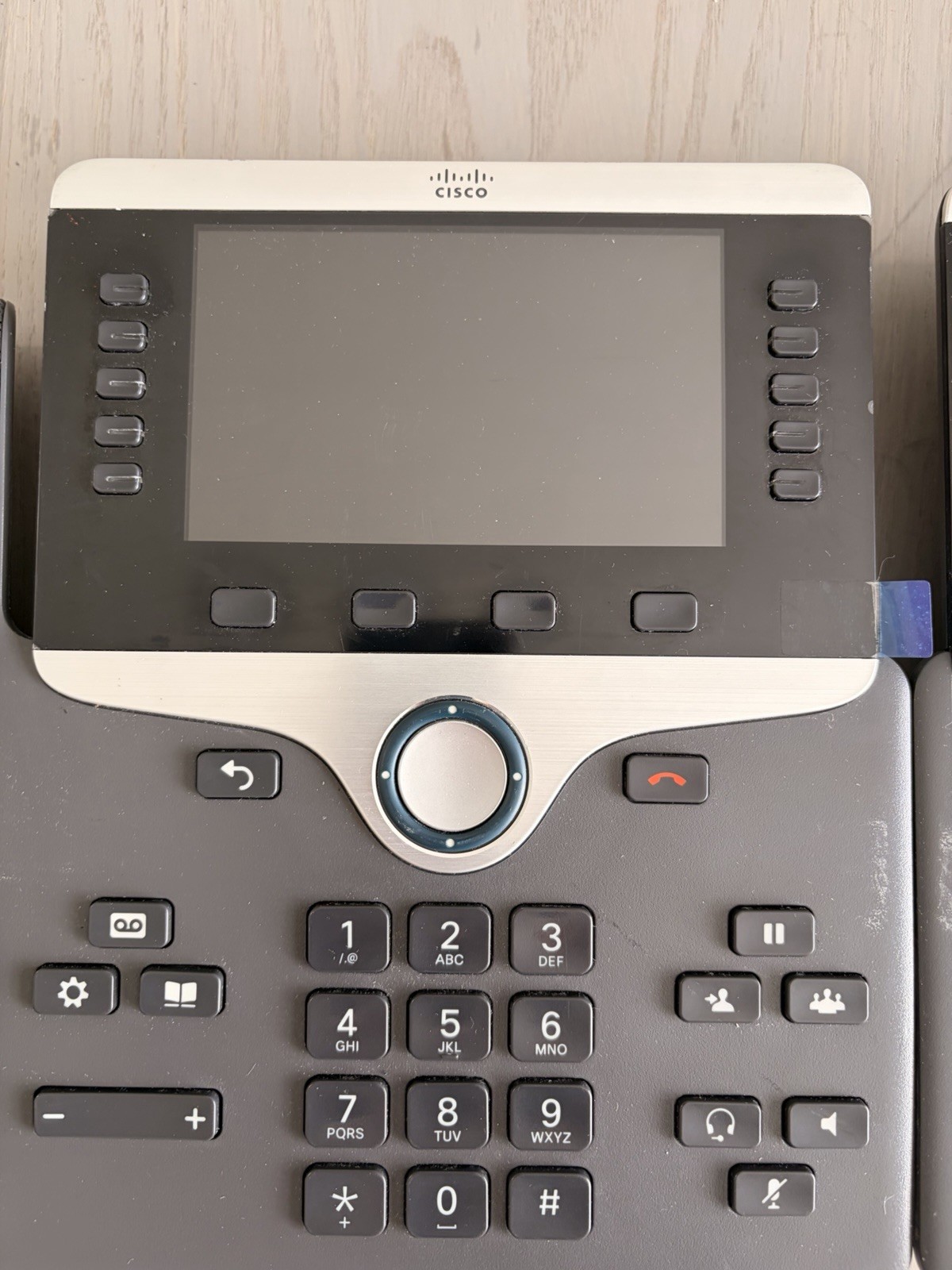 Cisco CP-8861 Phone w (2)CP-8800-A-KEM Key Expansion Module NO HANDSET&STAND(U17