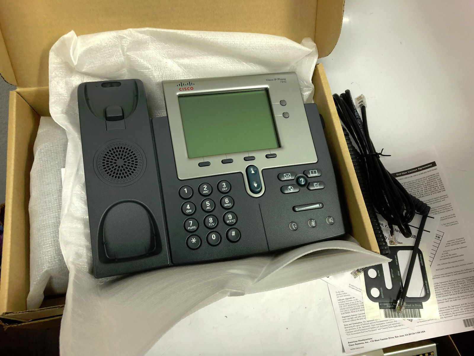 Lot Of (10) Cisco 7942G / CP-7942G Unified IP Phone (BRAND NEW)