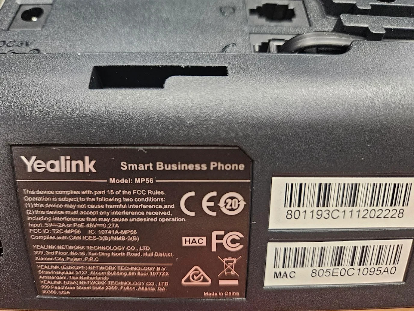 ***GREAT*** LOT OF 3 YEALINK SMART BUSINESS PHONES MP56 W HANDSETS & STANDS!!!