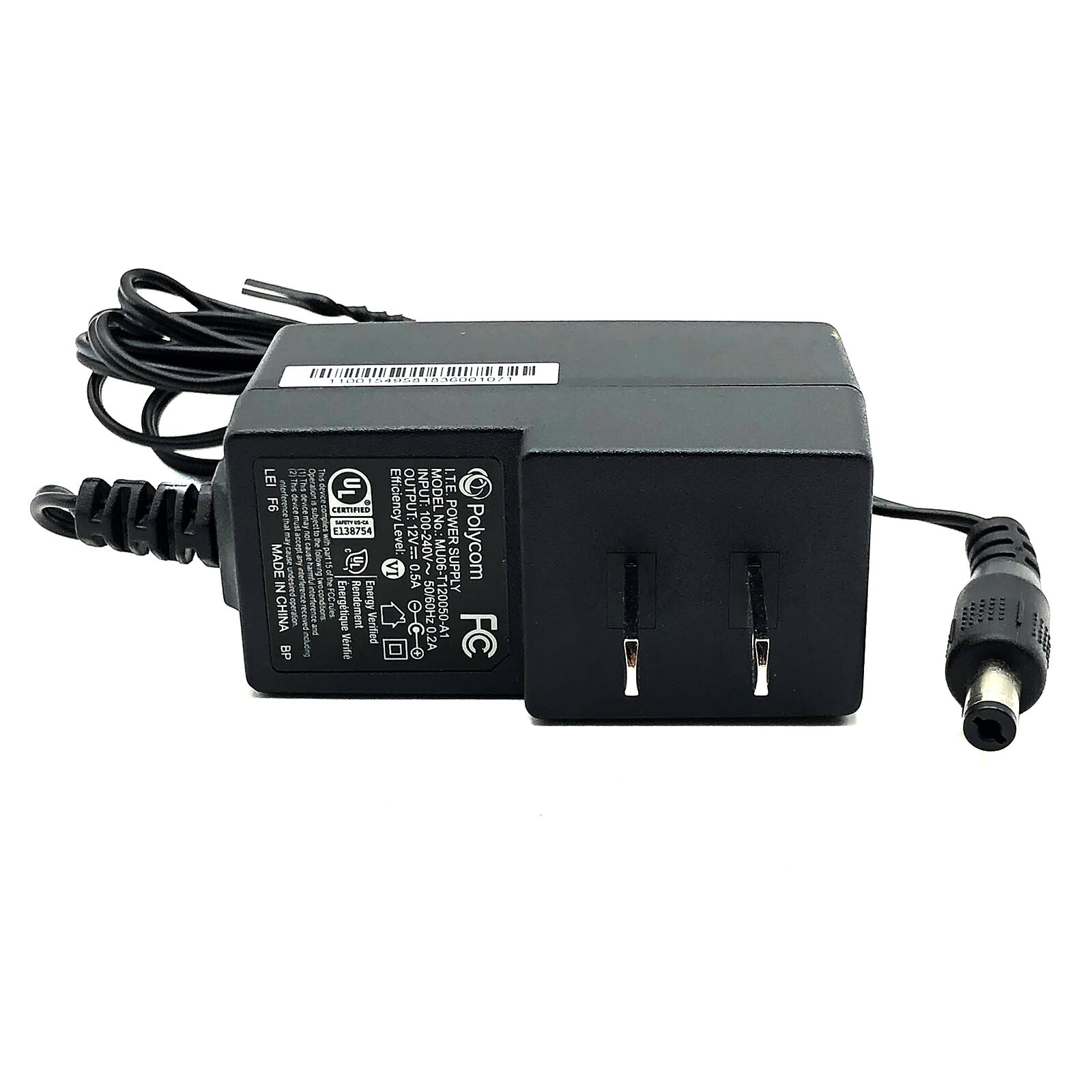 Original Polycom MU06-T120050-A1 I.T.E. Power Supply 12V 0.5A