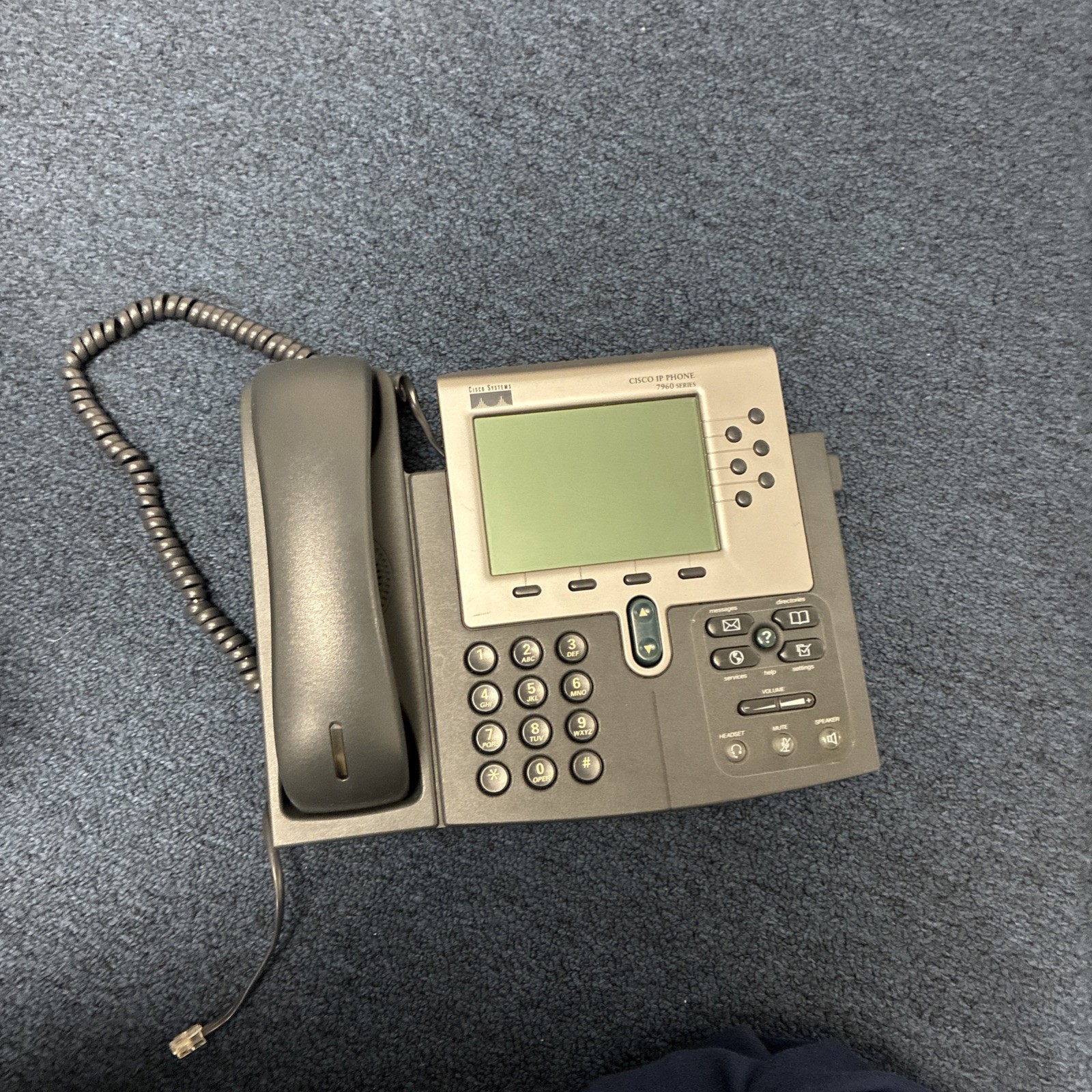 Cisco 7962G Unified IP Phone – Dark Gray (CP-7962G)