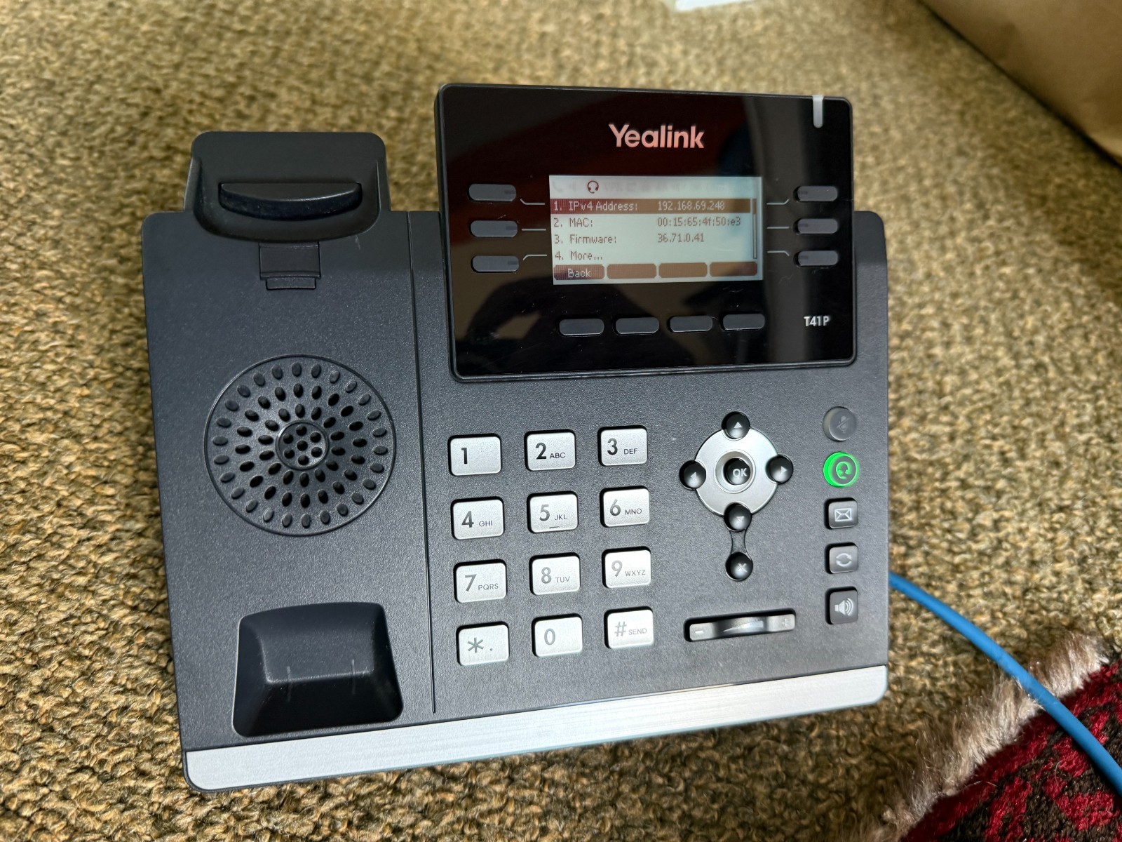 Yealink SIP-T41S IP Phone – Black