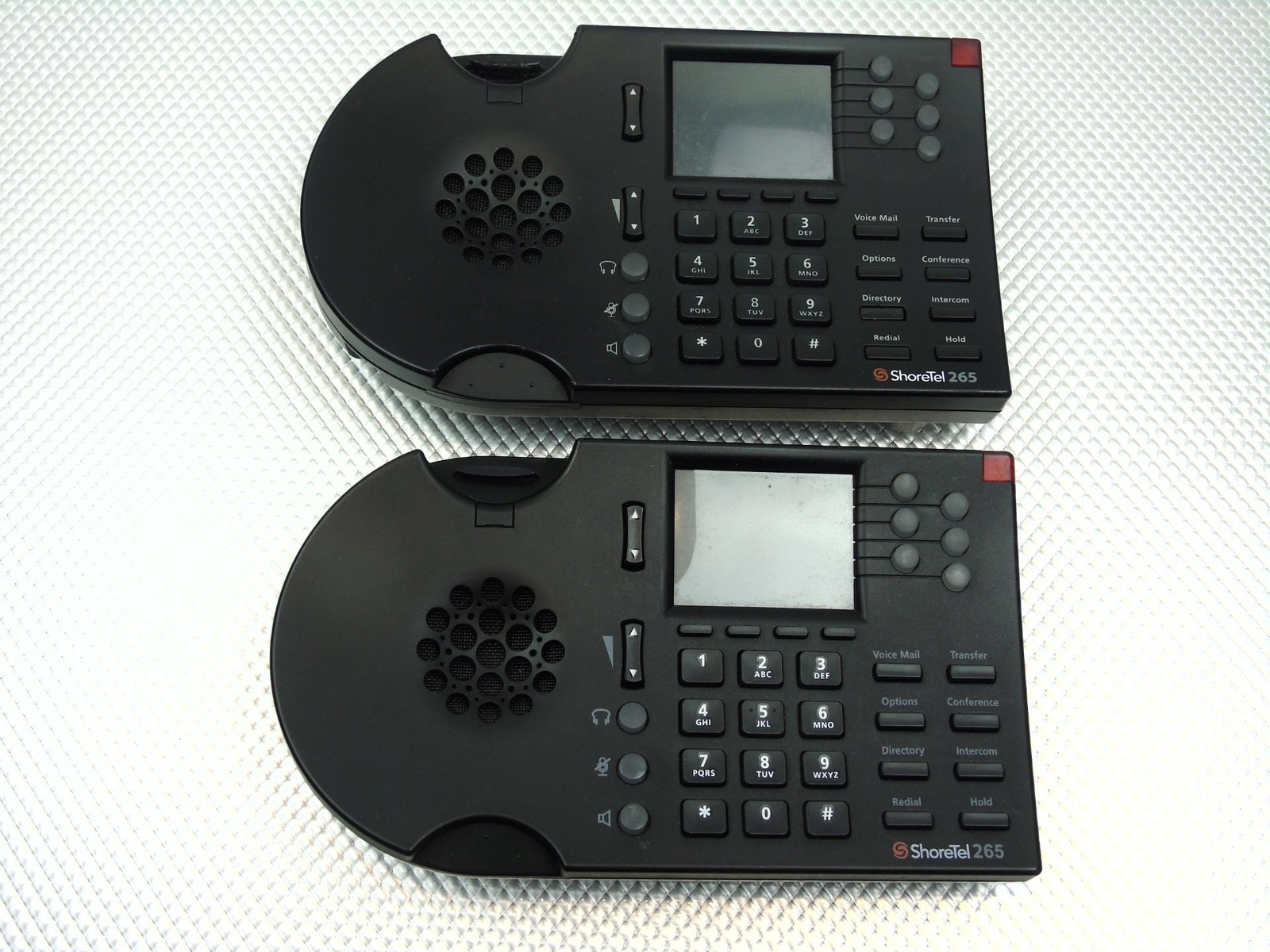 Lot of 2 – ShoreTel IP 265 IP Phone VOIP, Black – (Body ONLY)