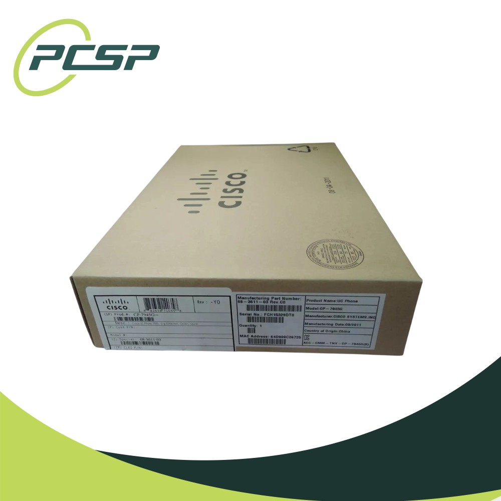 Cisco UC Phone 7945 Gigabit Ethernet VoIP IP Display Phone in Box – CP-7945G