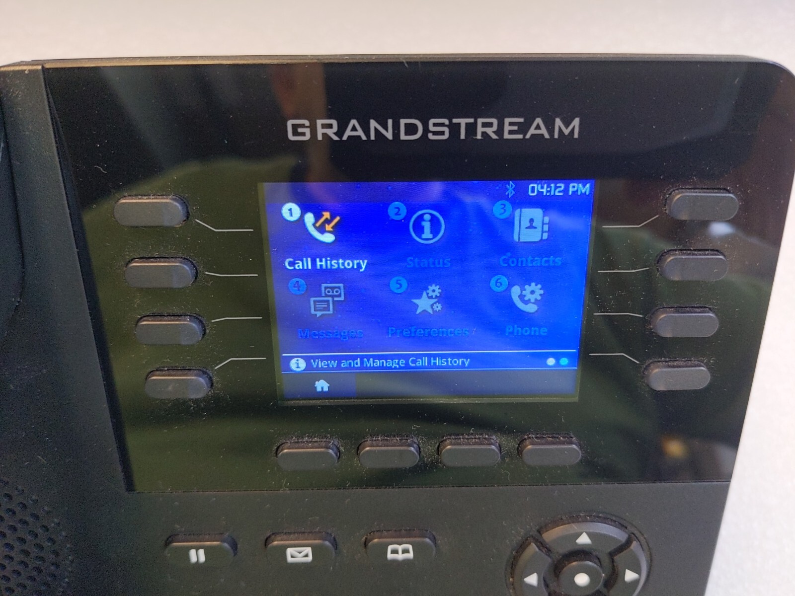 Grandstream GXP2135 IP Phone 8-Line Enterprise VoIP + Gigabit POE Adapter Power