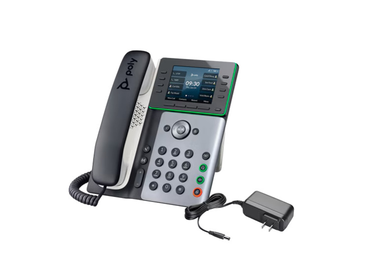 Poly Edge E350 IP Phone With Power Supply – New