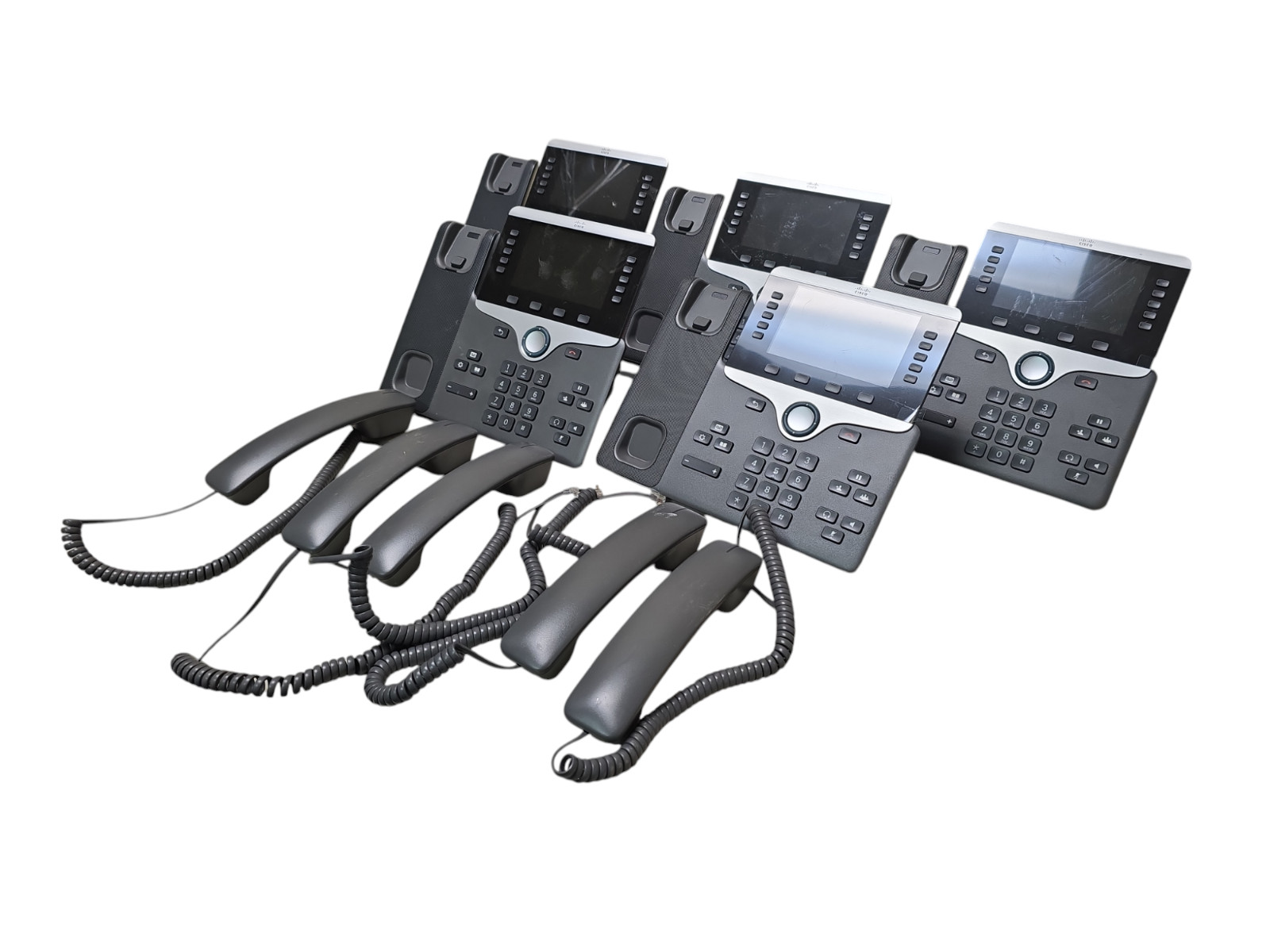 Lot of 5 Cisco CP8861 IP Desk Phone VoIP Business tested good