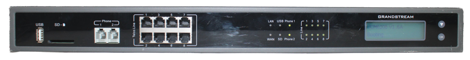 Grandstream UCM6208 8-Port FXO IP PBX Appliance Phone System 966-00029-16A003