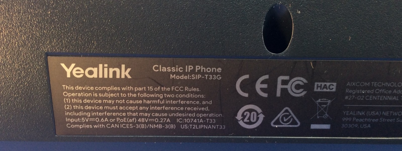 Yealink SIP-T33G 4-Line Business IP Phone w/ Stand
