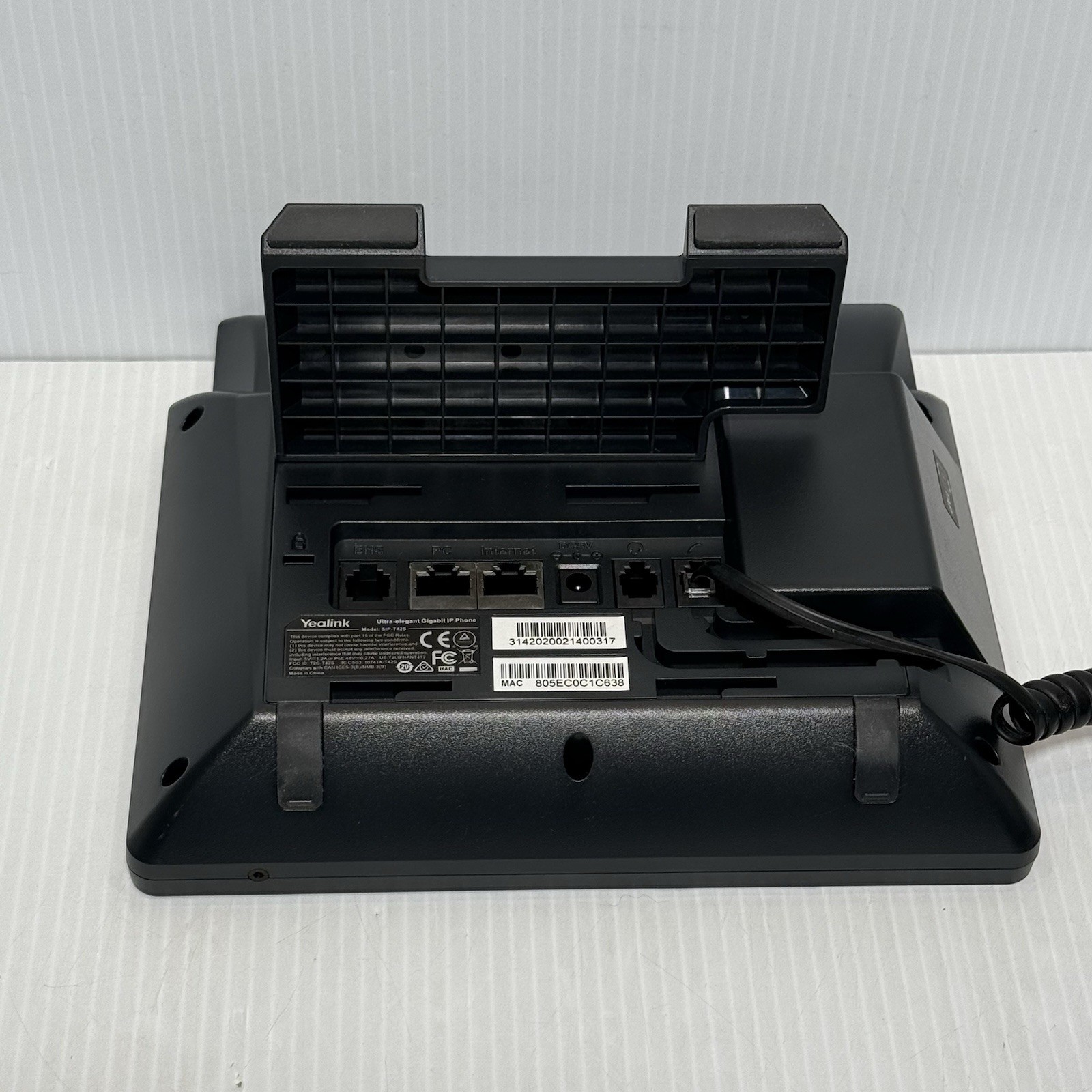 Yealink SIP-T42S Corded IP Phone Black