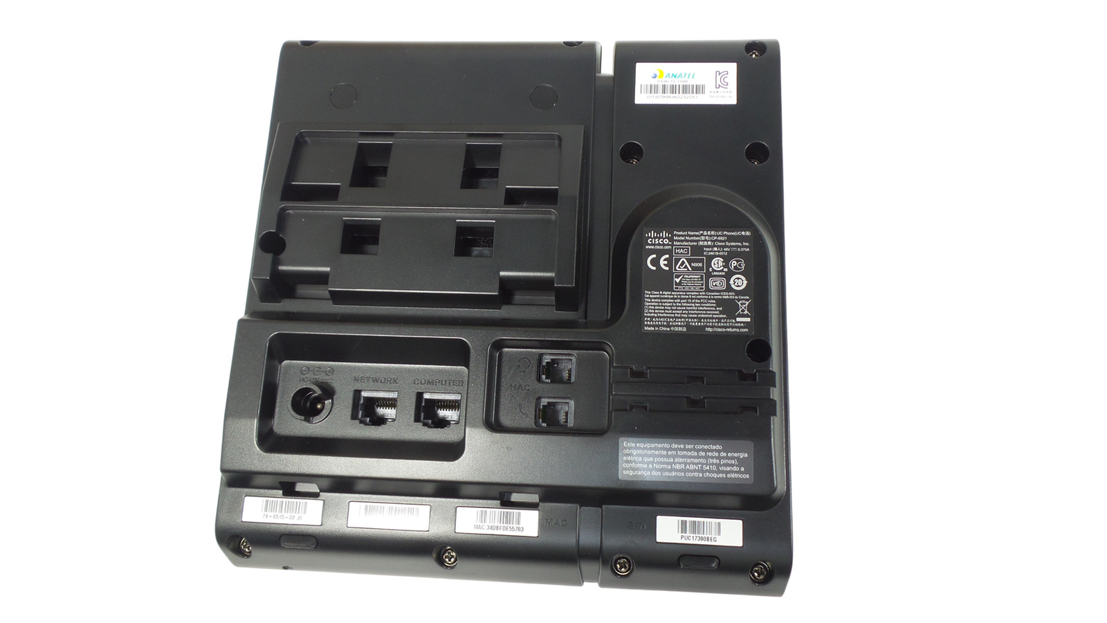 LOT OF 6 Cisco CP-6921 Desktop Phone – Free Shipping