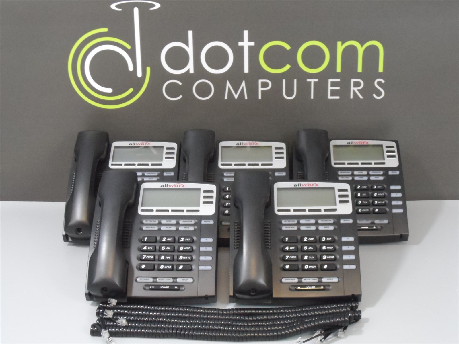 Allworx 9204 Voip Display IP Phone POE 8110041, AC Power lot 5x