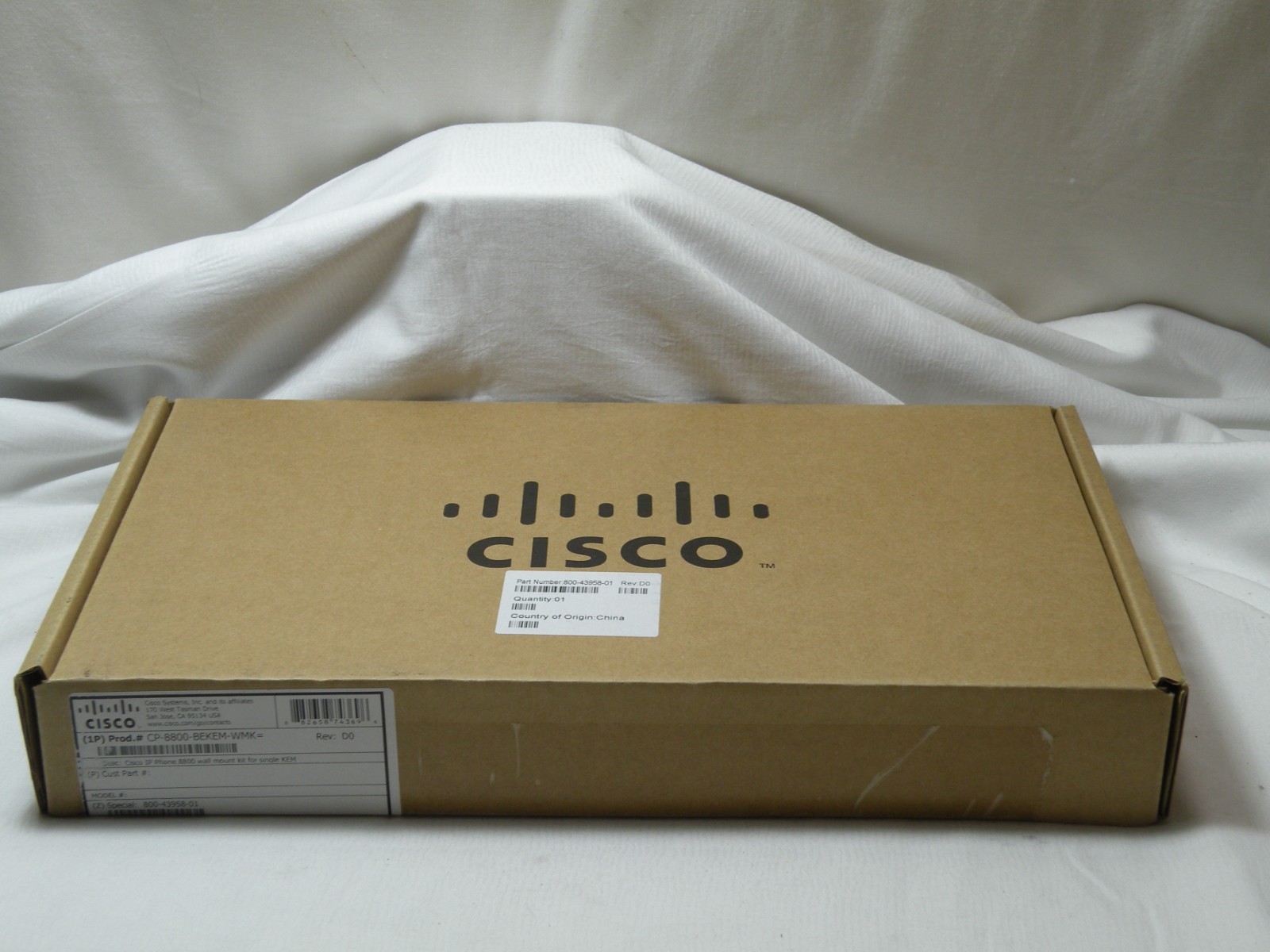 Cisco Wall Mount Kit CP-8800-BEKEM-WMK, for 8800 Series Phones, New