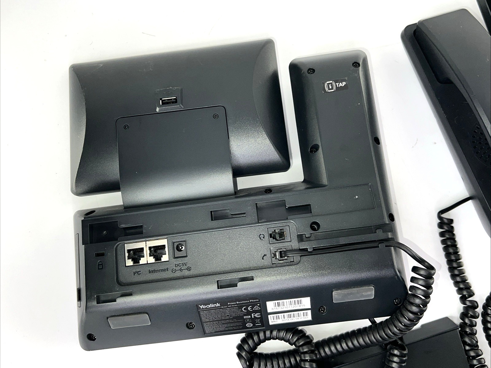 LOT 2x Yealink SIP-T57W Verizon Business VoIP Phones Handsets Bases Reset BUNDLE