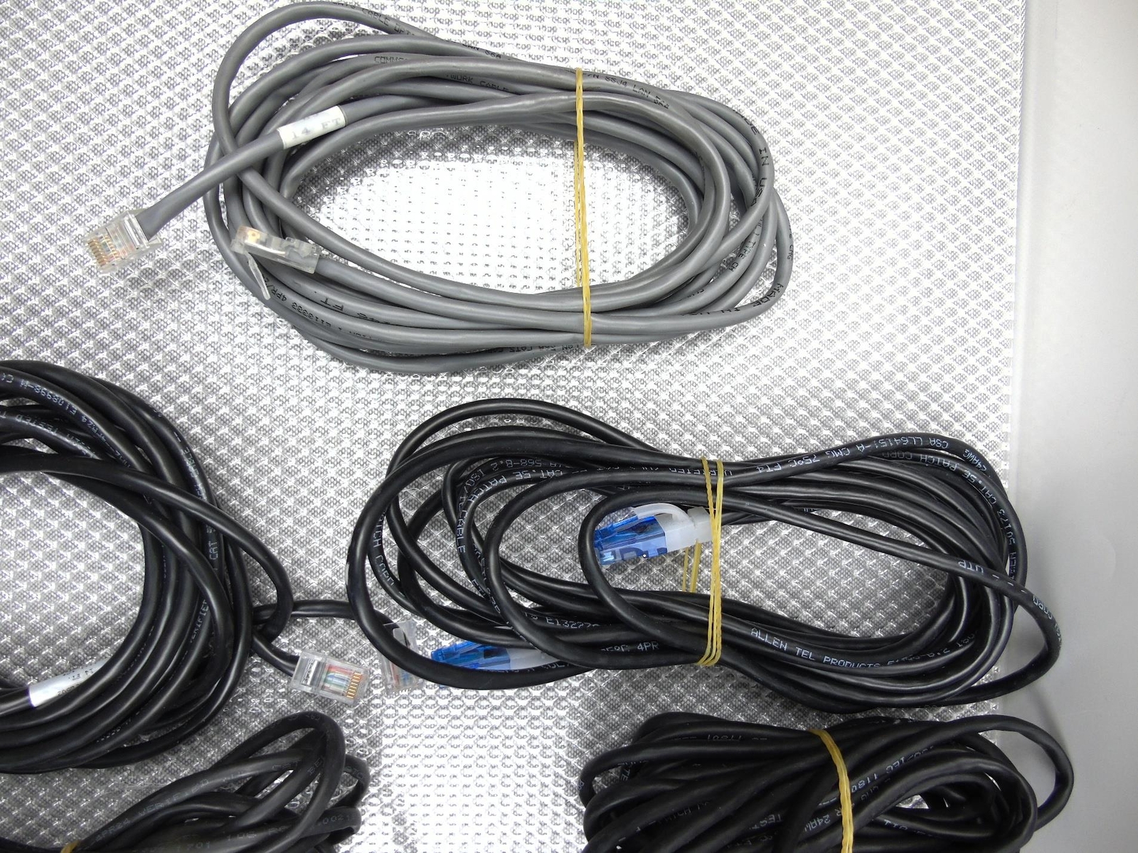 Lot of 10 – Misc. Brands Ethernet Network Cables 14′ 14 Ft 5e