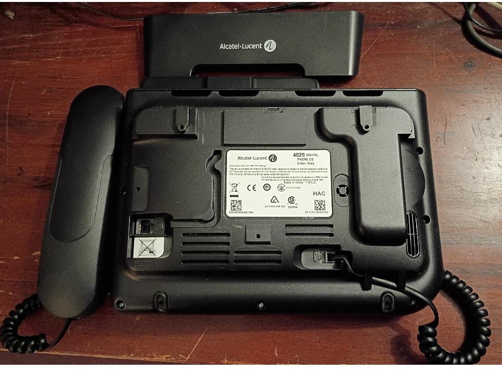 Alcatel 4029 Digital IP Phone CLEAN+ HANDSET, COIL CORD, STAND, WARRANTY , USA