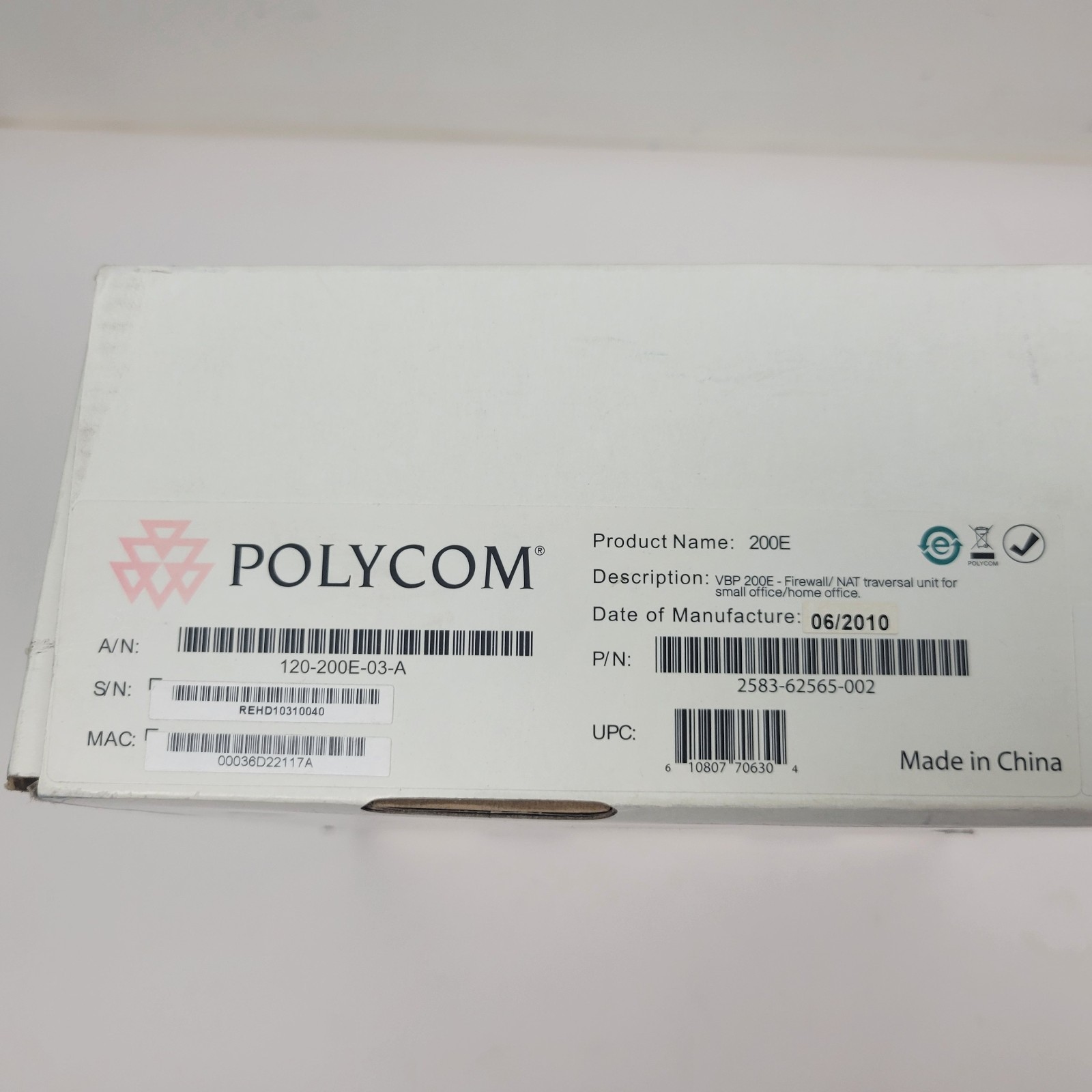 Polycom VBP 200E Firewall NAT Traversal Unit
