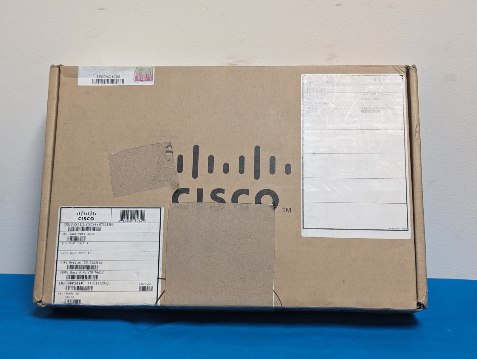 Brand New In Box – Old Stock – Cisco 7962G Unified IP Phone CP-7962G 6 Line