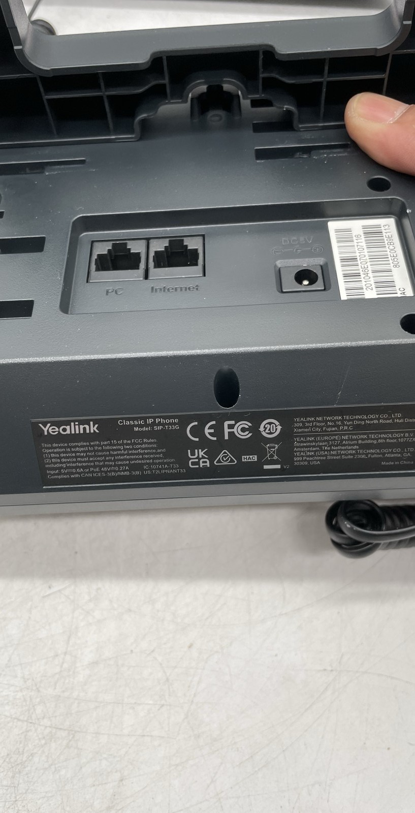 Yealink SIP-T33G IP Phone VoIP Business Desk Phone Network Units Lot of 4