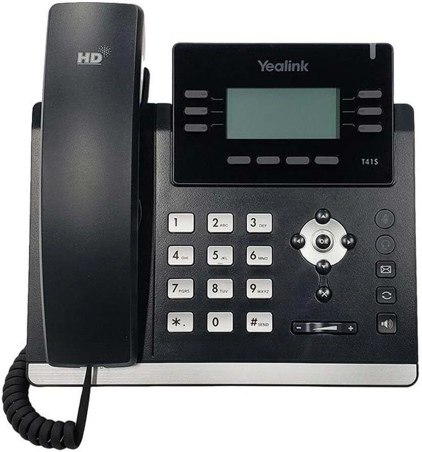 Yealink T41S IP Desk Phone 6 SIP Accounts 2.7″ LCD Display PoE Ready Workhorse