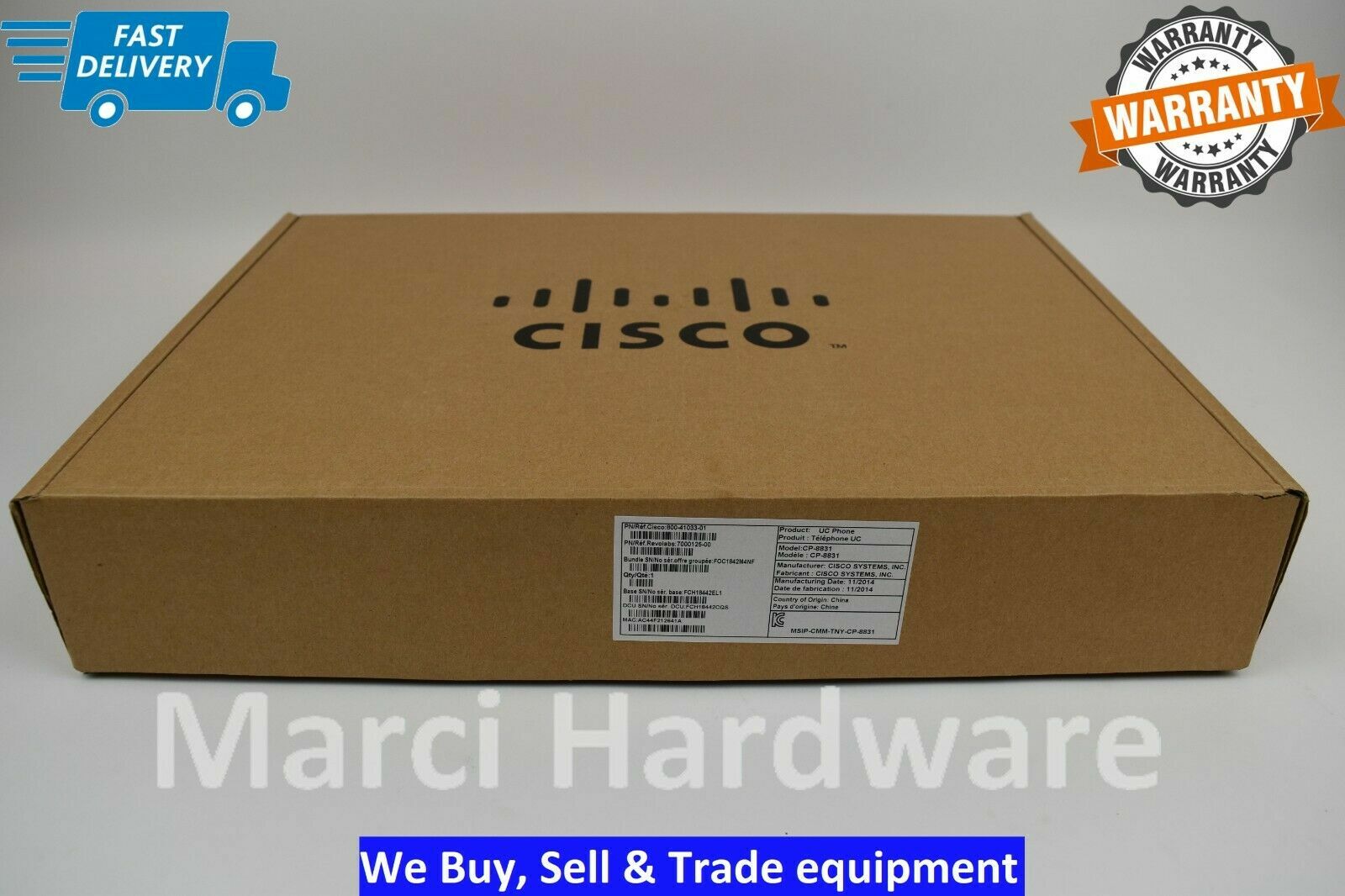lot of 10 New Cisco CP-8831-K9 CP-8831-K9= cisco 8831 Base and Control unit