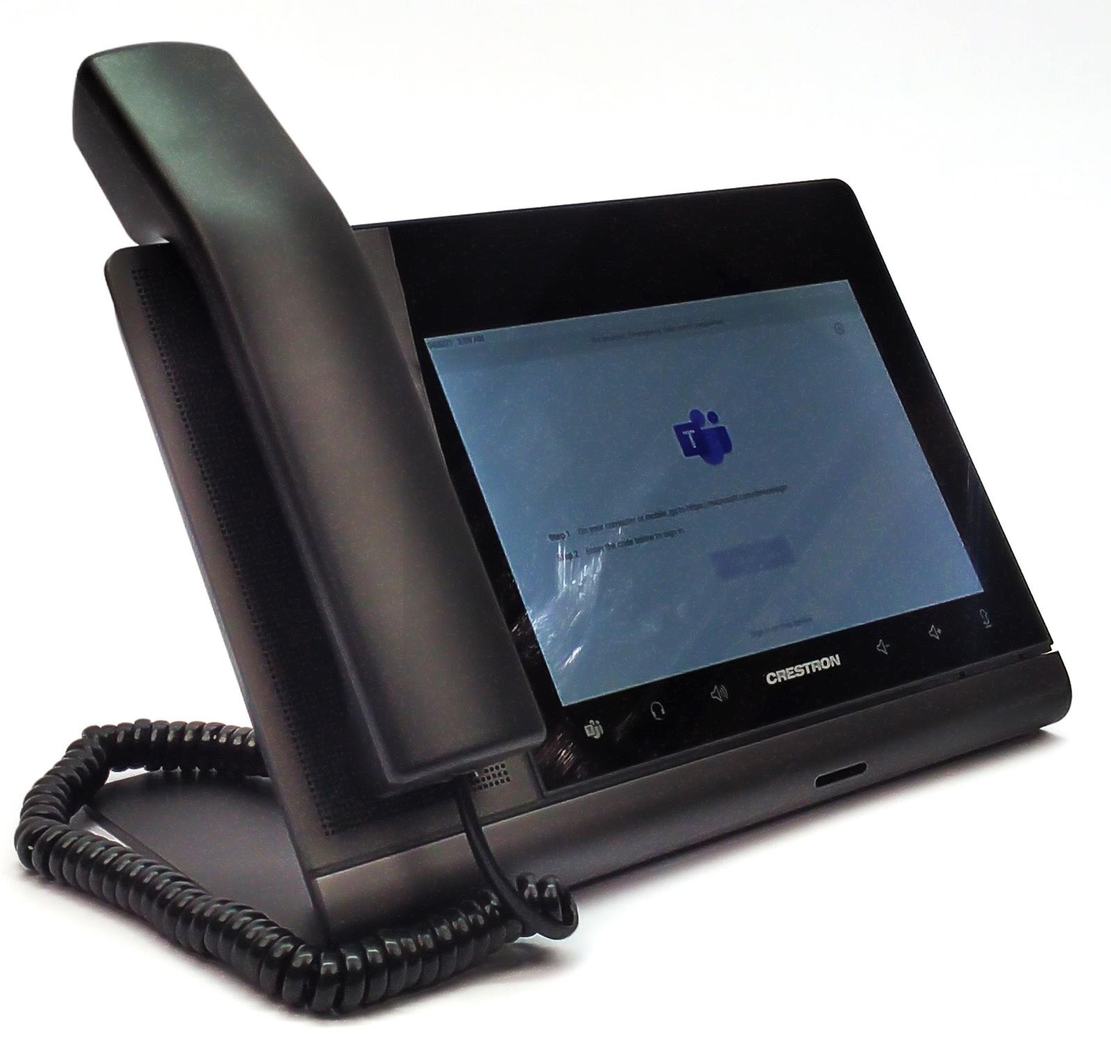 Crestron Flex 8″ Audio Desk Phone with Handset for Microsoft Teams UC-P8-T-HS