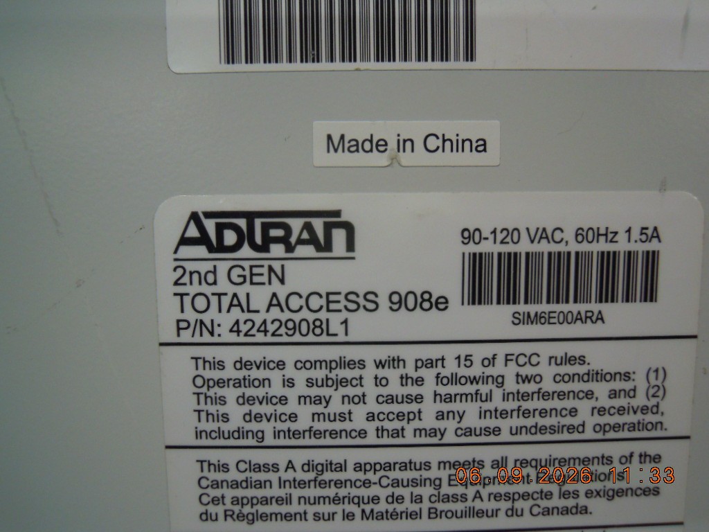 Adtran Total Access 908e 2nd GEN VOIP SIP Gateway | 4242908L1 | Web GUI is Ready