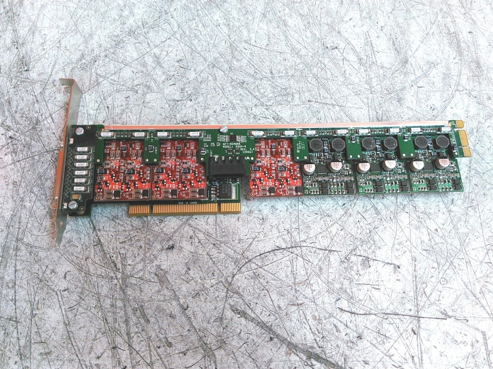 Sangoma AFT Base w/ Sangoma A200-R 3x FXO-2 3x FXS-2 PCI Card